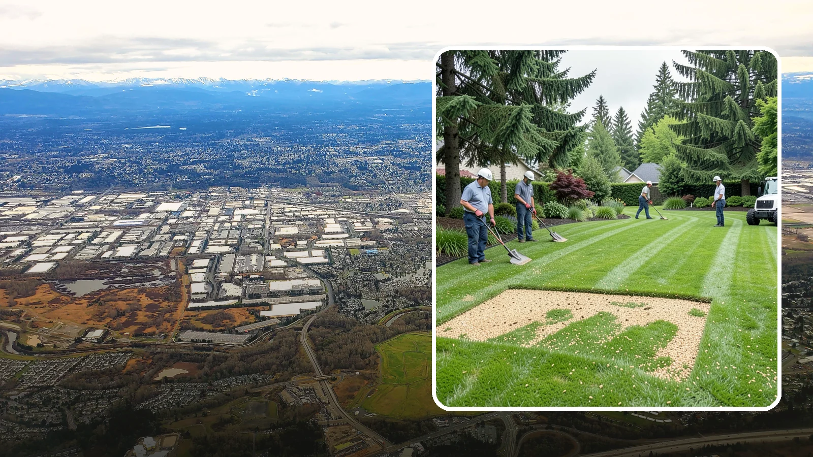 Overseeding in Kent, King County, WA - Overseeding that thickens thin, patchy lawns with fresh, region-appropriate grass.