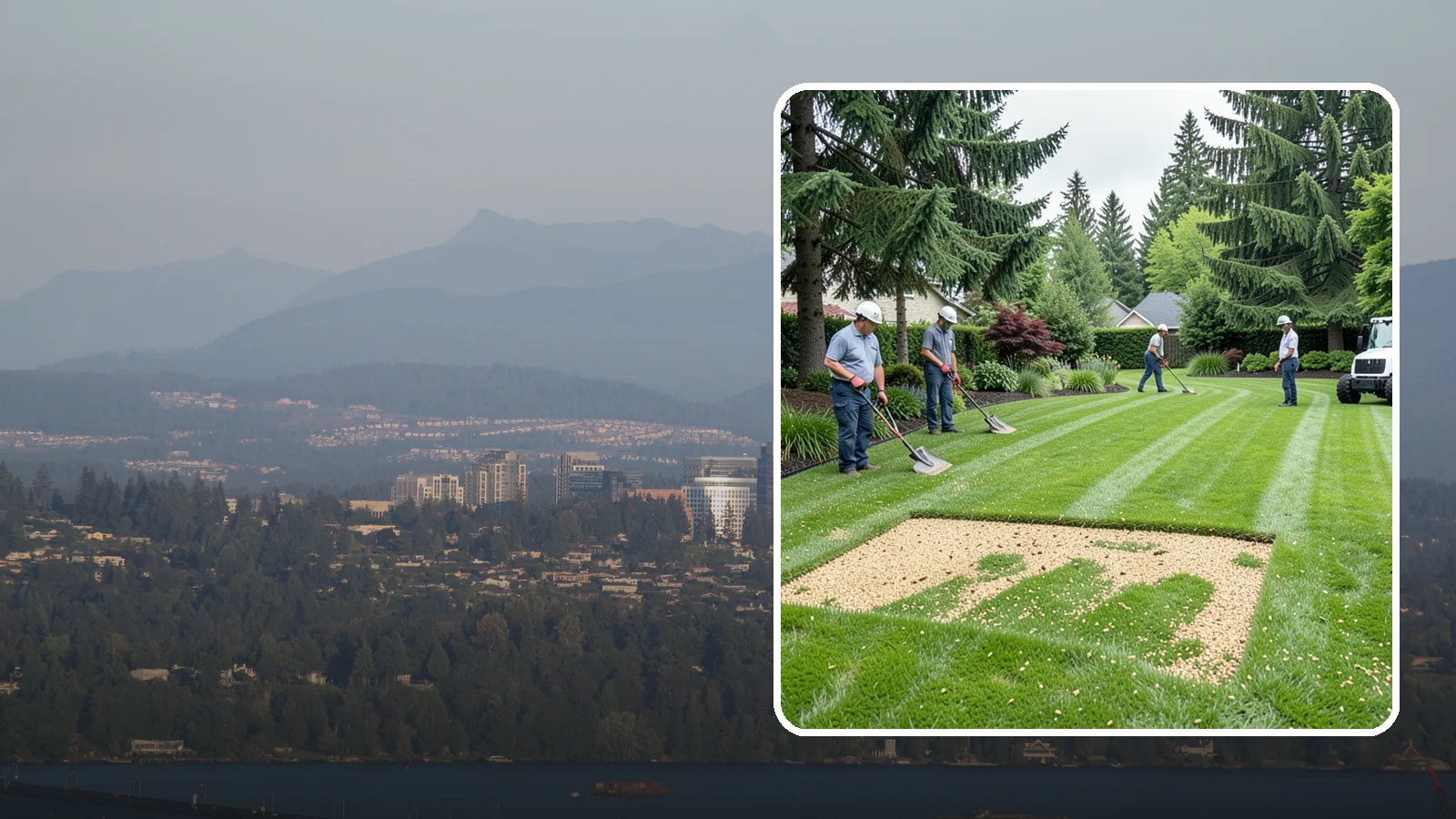 Overseeding in Medina, King County, WA - Overseeding that thickens thin, patchy lawns with fresh, region-appropriate grass.