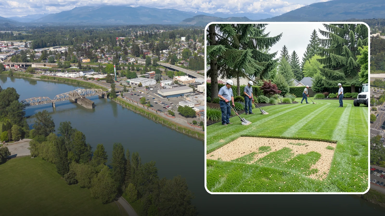 Overseeding in Mount Vernon, Skagit County, WA - Overseeding that thickens thin, patchy lawns with fresh, region-appropriate grass.