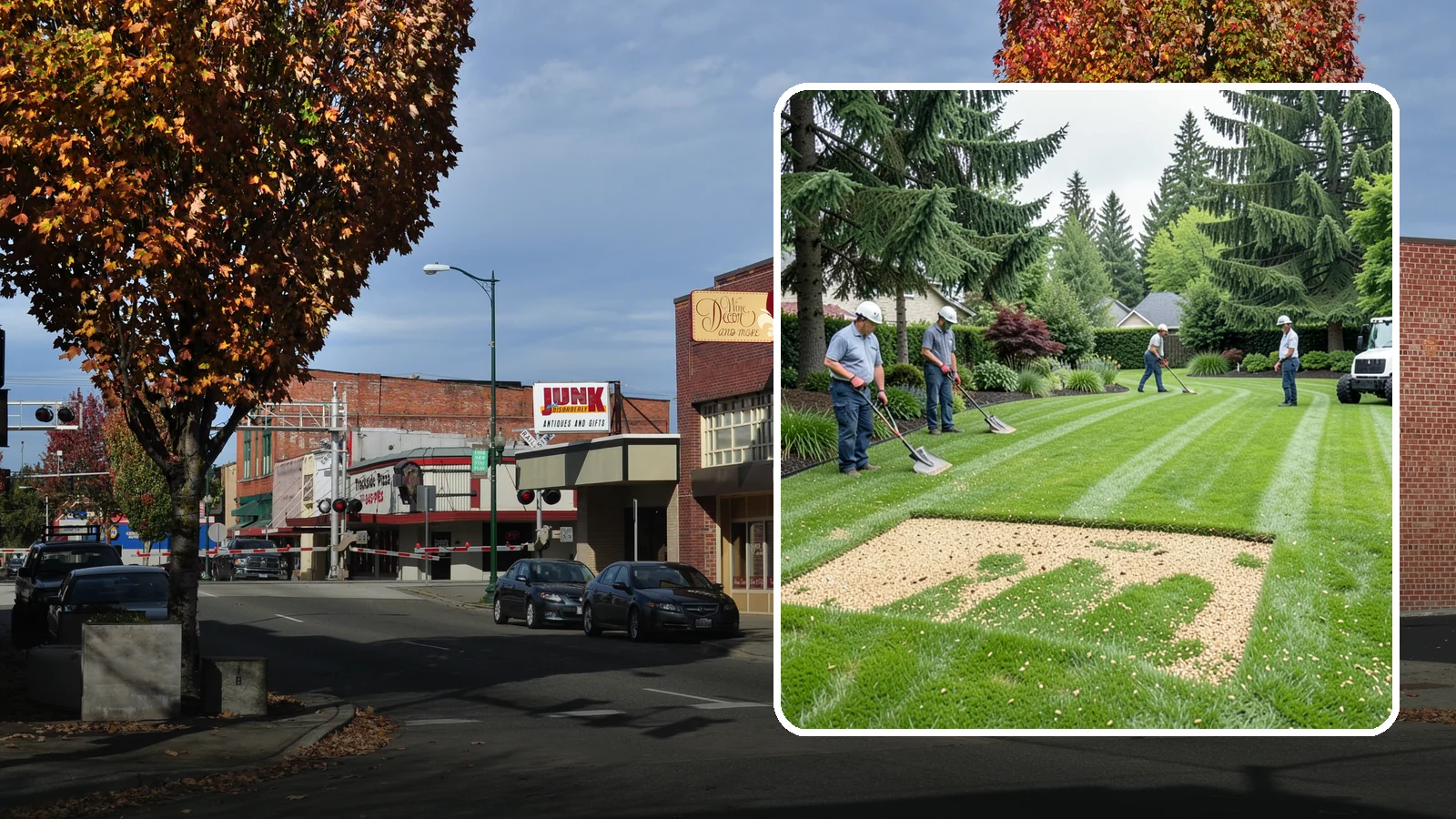 Overseeding in Puyallup, Pierce County, WA - Overseeding that thickens thin, patchy lawns with fresh, region-appropriate grass.