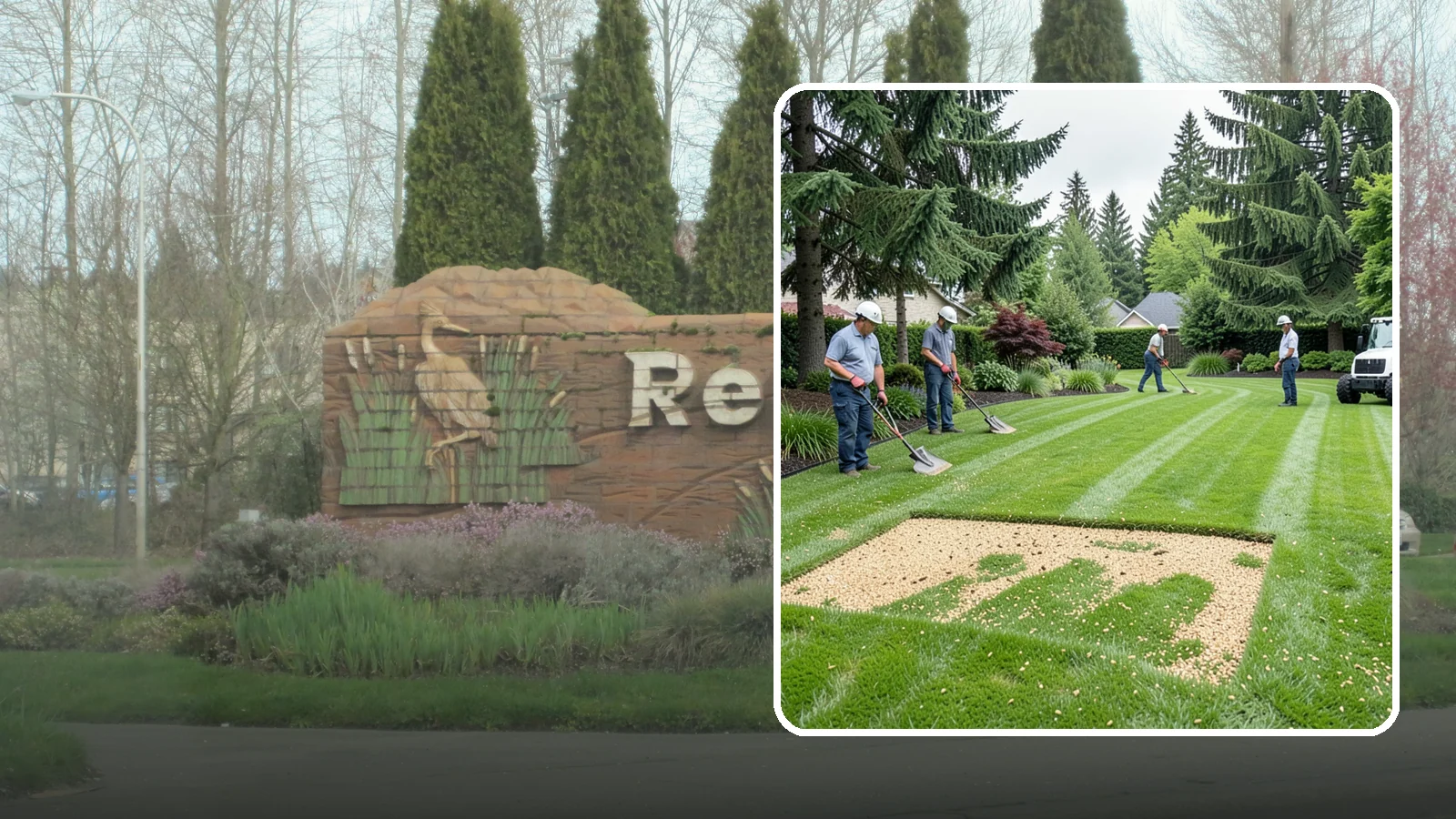 Overseeding in Renton, King County, WA - Overseeding that thickens thin, patchy lawns with fresh, region-appropriate grass.