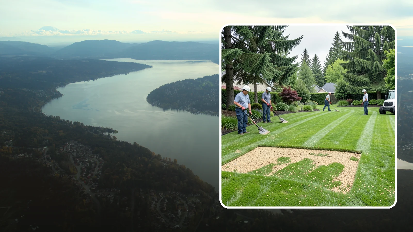 Overseeding in Sammamish, King County, WA - Overseeding that thickens thin, patchy lawns with fresh, region-appropriate grass.