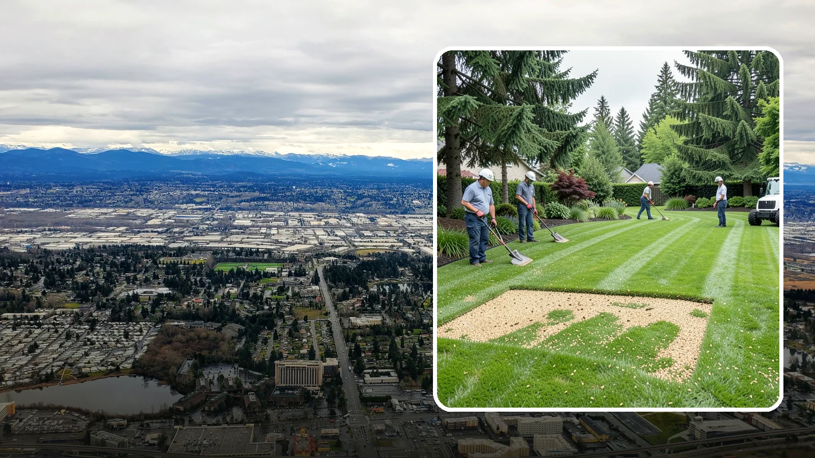 Overseeding in SeaTac, King County, WA - Overseeding that thickens thin, patchy lawns with fresh, region-appropriate grass.