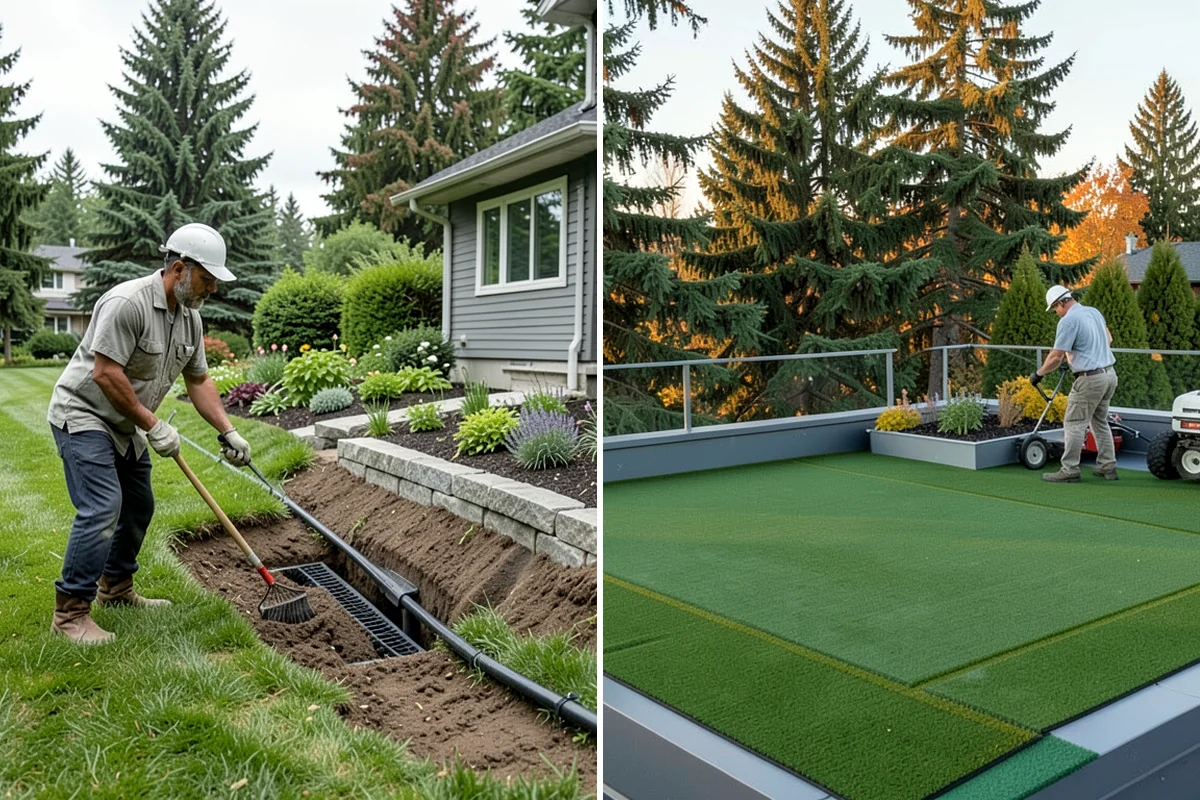 Overseeding in SeaTac, King County, WA - Mow low and clear debris