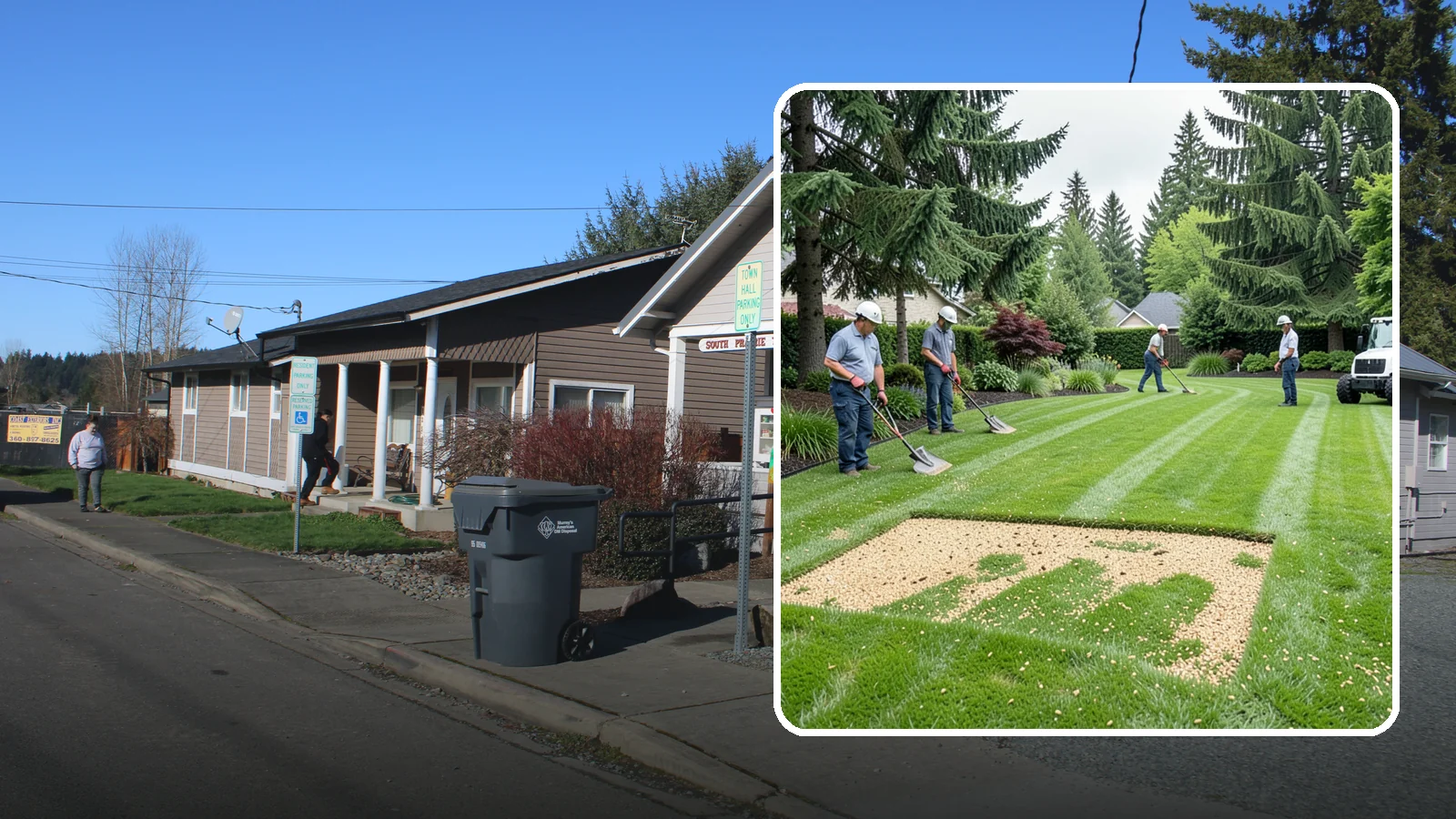 Overseeding in South Prairie, Pierce County, WA - Overseeding that thickens thin, patchy lawns with fresh, region-appropriate grass.