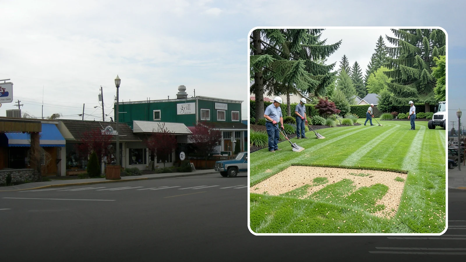 Overseeding in Stanwood, Snohomish County, WA - Overseeding that thickens thin, patchy lawns with fresh, region-appropriate grass.