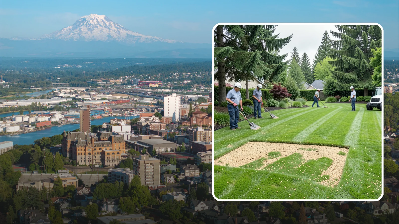 Overseeding in Tacoma, Pierce County, WA - Overseeding that thickens thin, patchy lawns with fresh, region-appropriate grass.