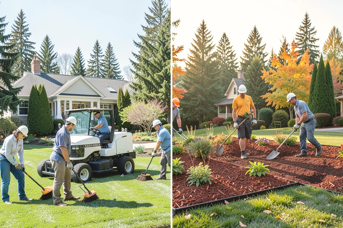 Overseeding in University Place, Pierce County, WA - Mow low and clear debris