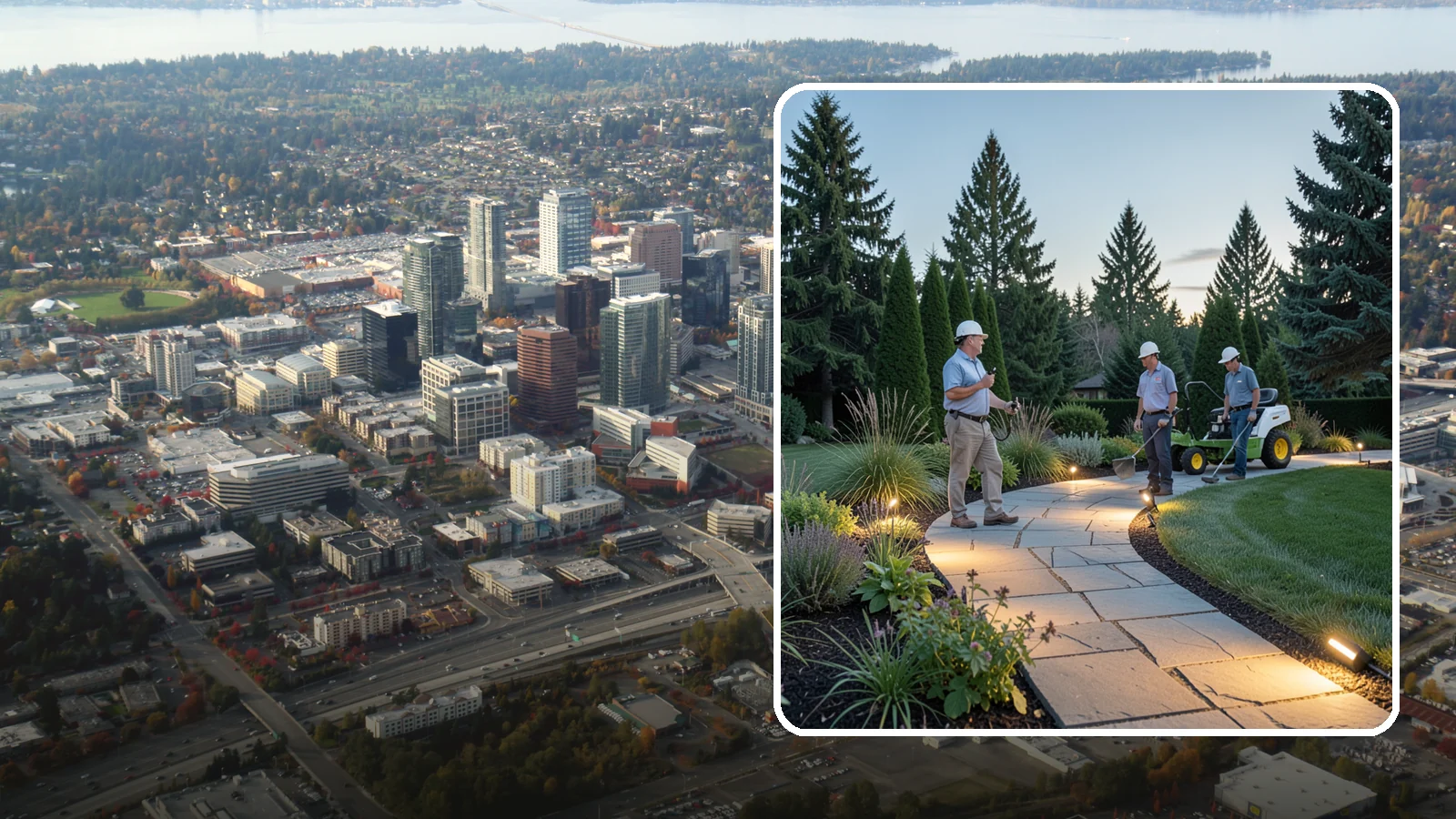 Pathway Lighting in Bellevue, King County, WA - Path and walkway lighting that guides the way safely and adds a warm, welcoming glow after dark.