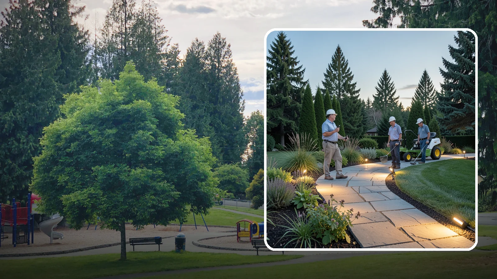 Pathway Lighting in Bonney Lake, Pierce County, WA - Path and walkway lighting that guides the way safely and adds a warm, welcoming glow after dark.