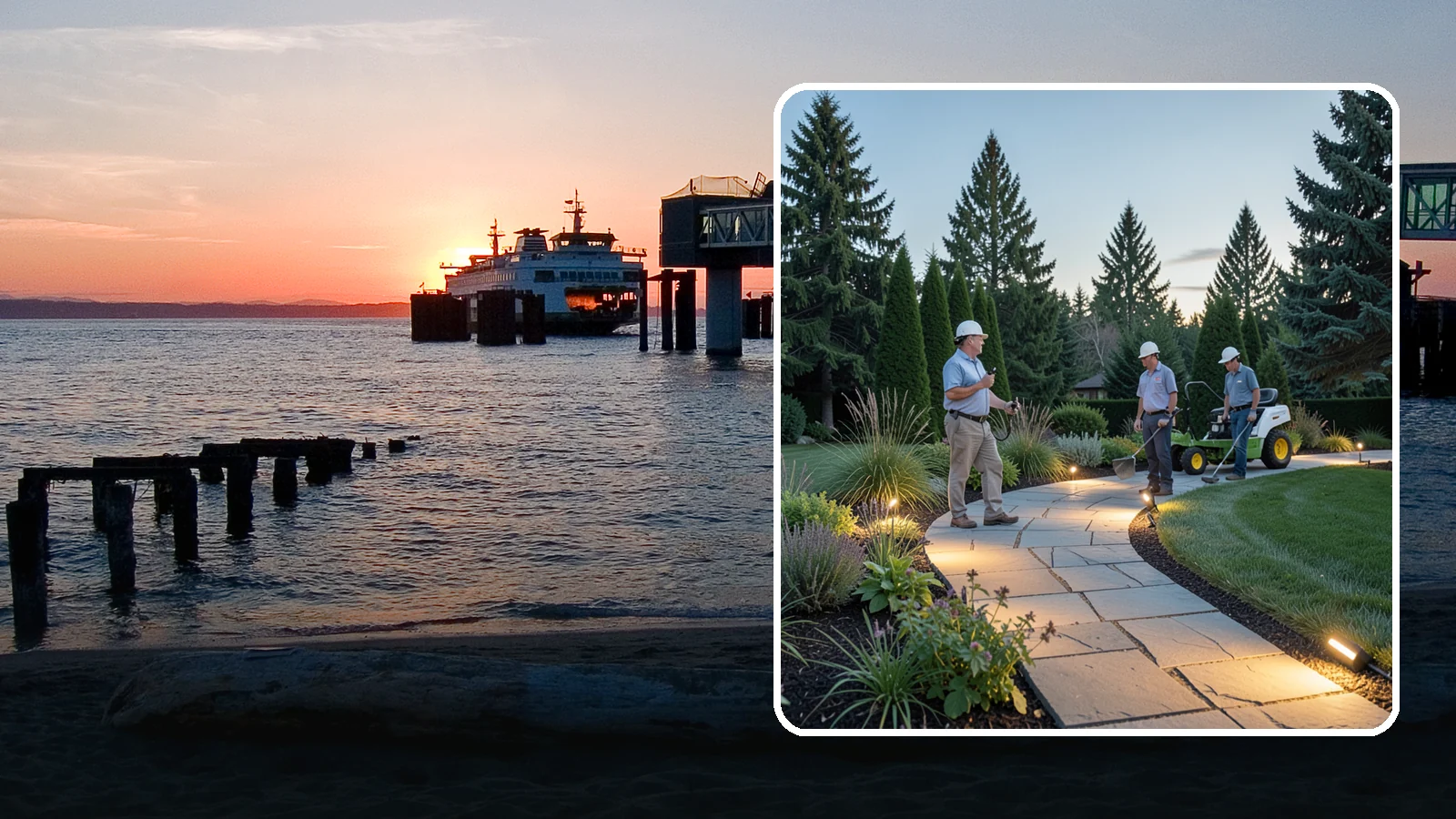 Pathway Lighting in Edmonds, Snohomish County, WA - Path and walkway lighting that guides the way safely and adds a warm, welcoming glow after dark.