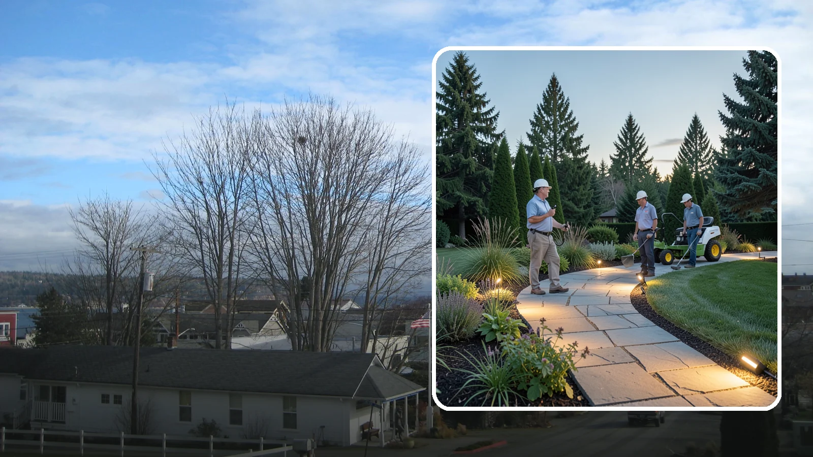 Pathway Lighting in Langley, Island County, WA - Path and walkway lighting that guides the way safely and adds a warm, welcoming glow after dark.
