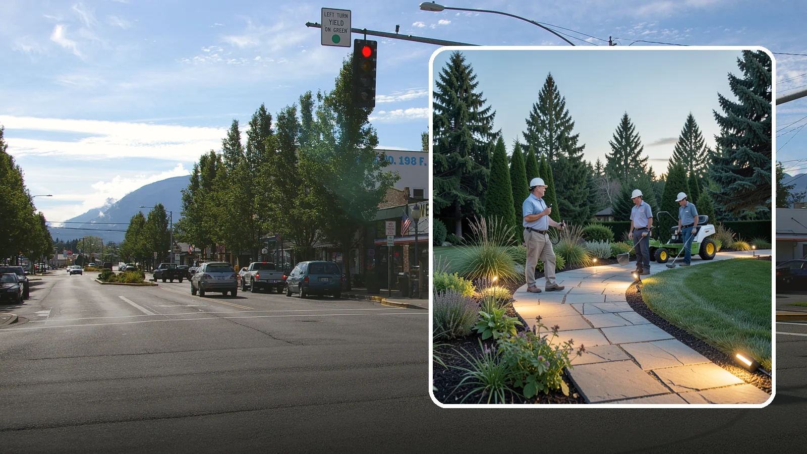 Pathway Lighting in North Bend, King County, WA - Path and walkway lighting that guides the way safely and adds a warm, welcoming glow after dark.