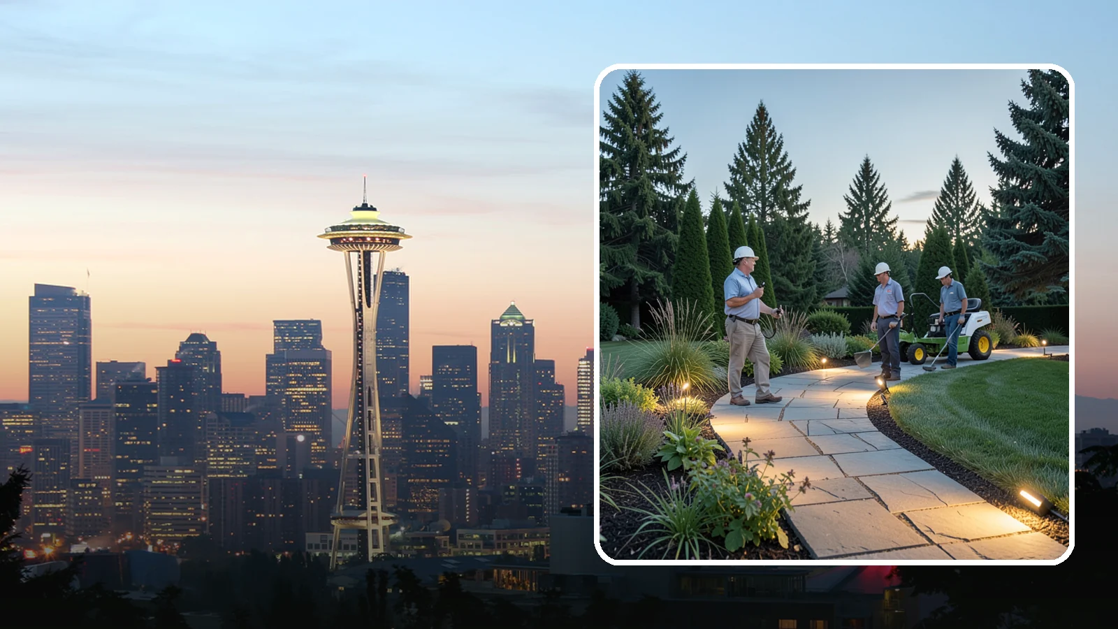 Pathway Lighting in Seattle, King County, WA - Path and walkway lighting that guides the way safely and adds a warm, welcoming glow after dark.