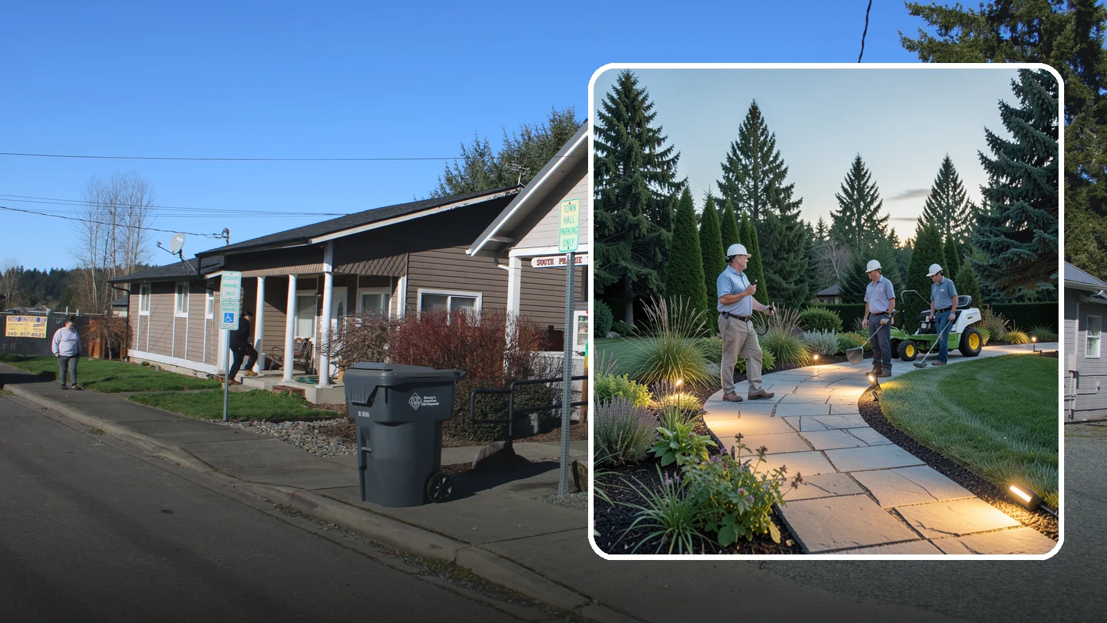 Pathway Lighting in South Prairie, Pierce County, WA - Path and walkway lighting that guides the way safely and adds a warm, welcoming glow after dark.