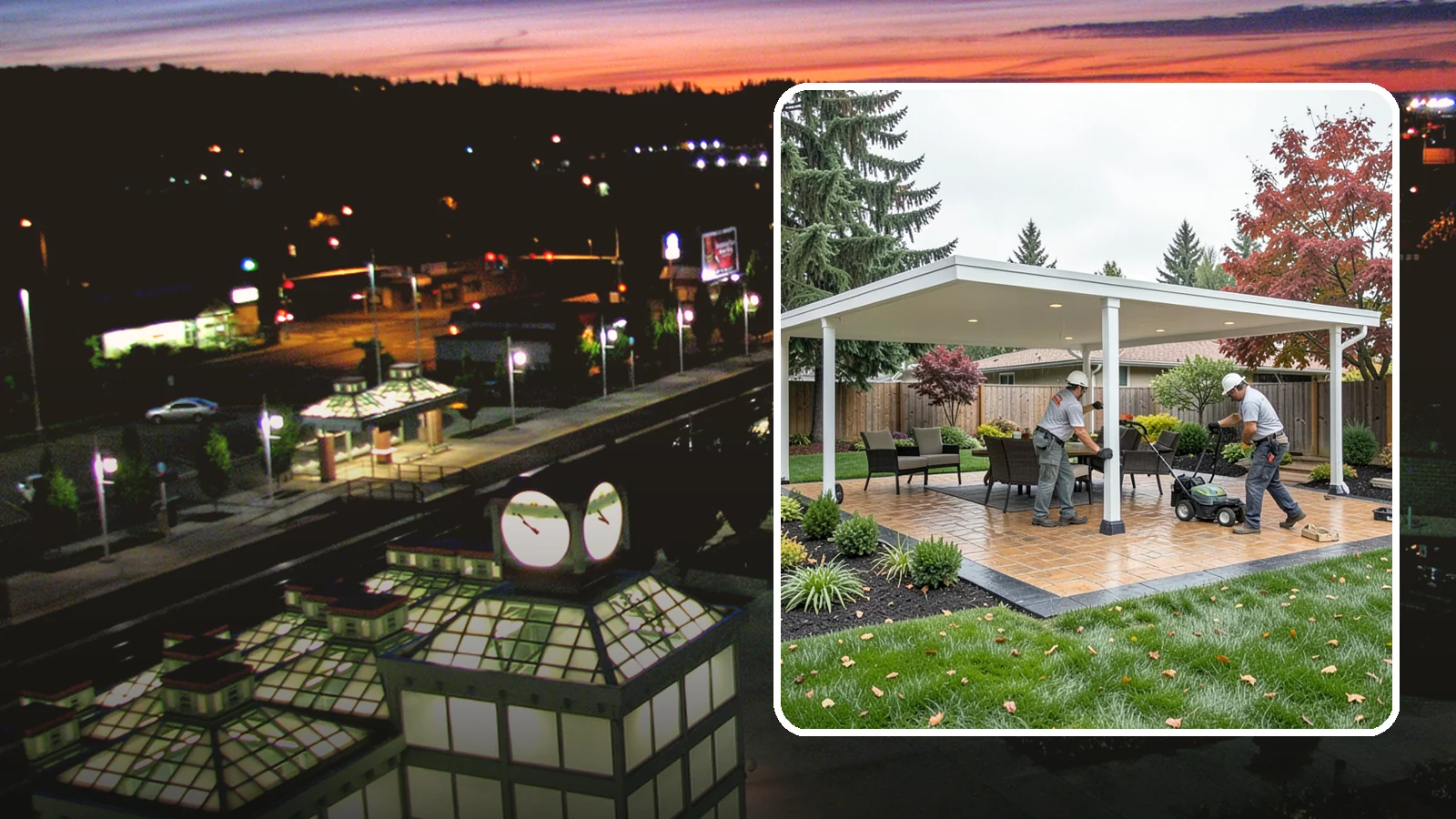 Patio Cover Installation in Auburn, King County, WA - Solid and louvered patio covers that make your outdoor space usable rain or shine, year-round.
