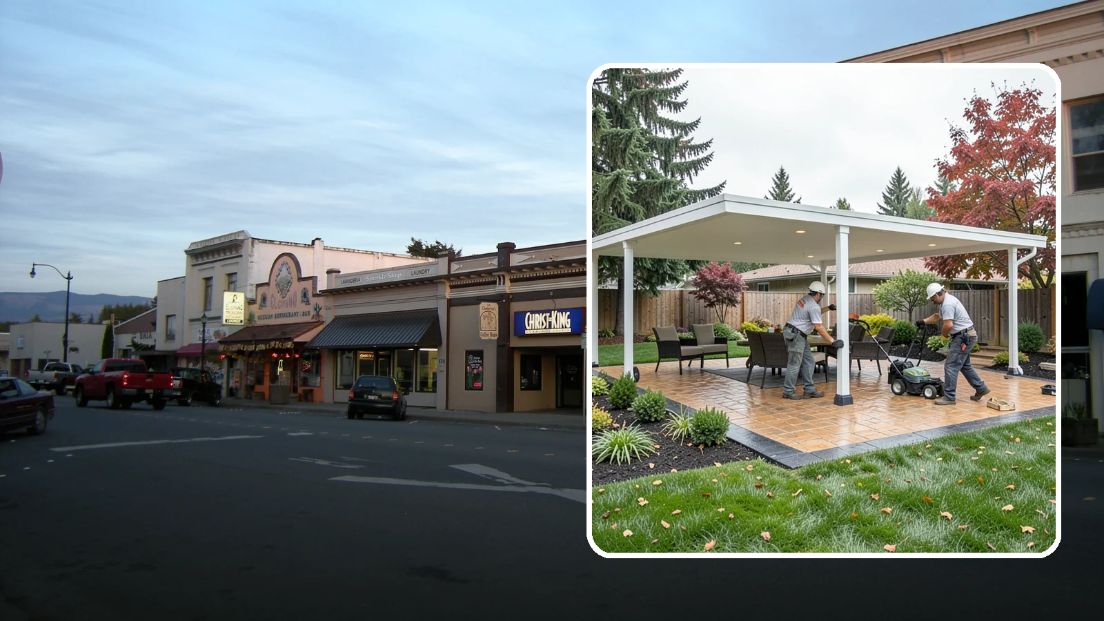 Patio Cover Installation in Burlington, Skagit County, WA - Solid and louvered patio covers that make your outdoor space usable rain or shine, year-round.