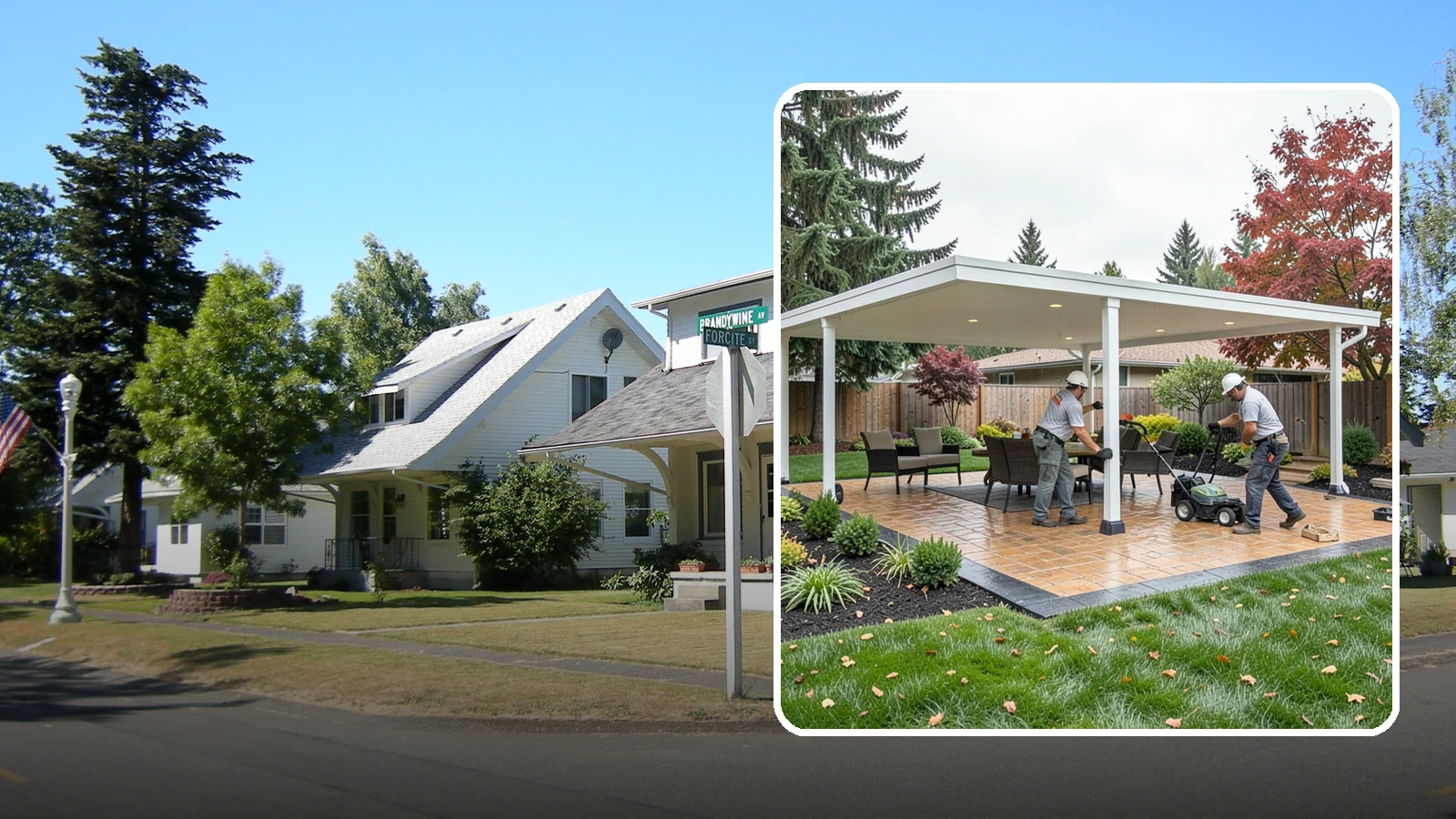 Patio Cover Installation in DuPont, Pierce County, WA - Solid and louvered patio covers that make your outdoor space usable rain or shine, year-round.