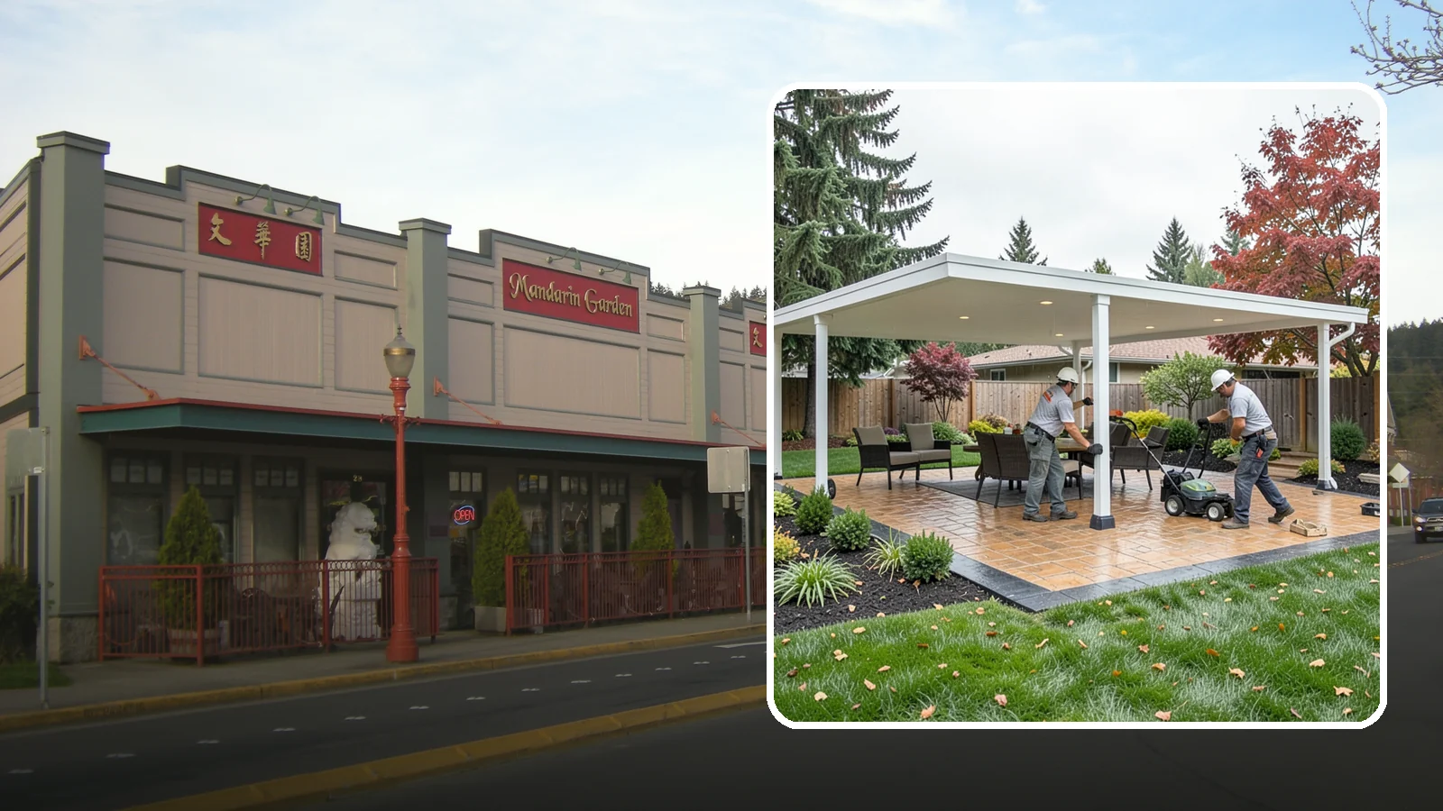 Patio Cover Installation in Issaquah, King County, WA - Solid and louvered patio covers that make your outdoor space usable rain or shine, year-round.