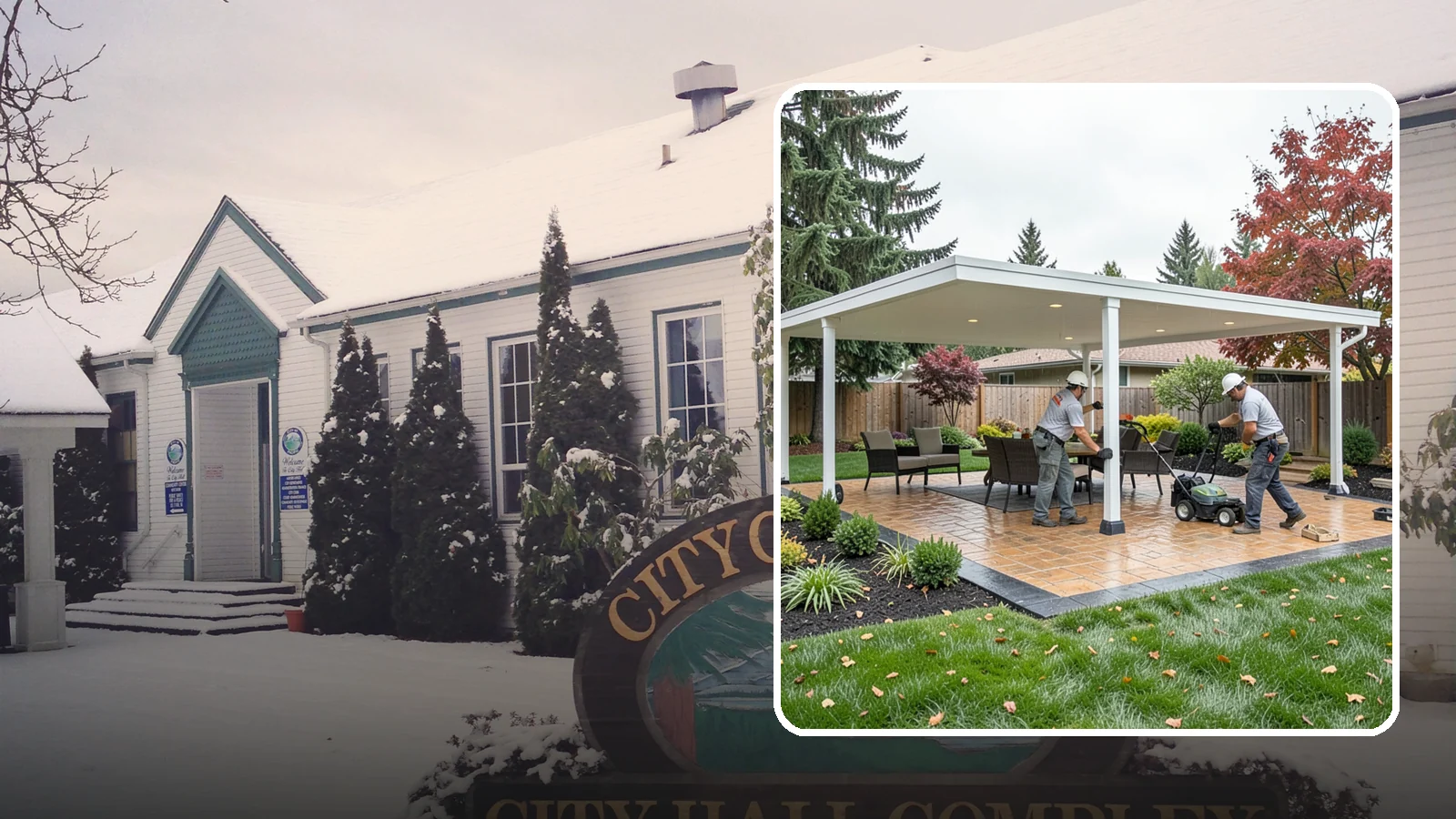 Patio Cover Installation in Pacific, King County, WA - Solid and louvered patio covers that make your outdoor space usable rain or shine, year-round.