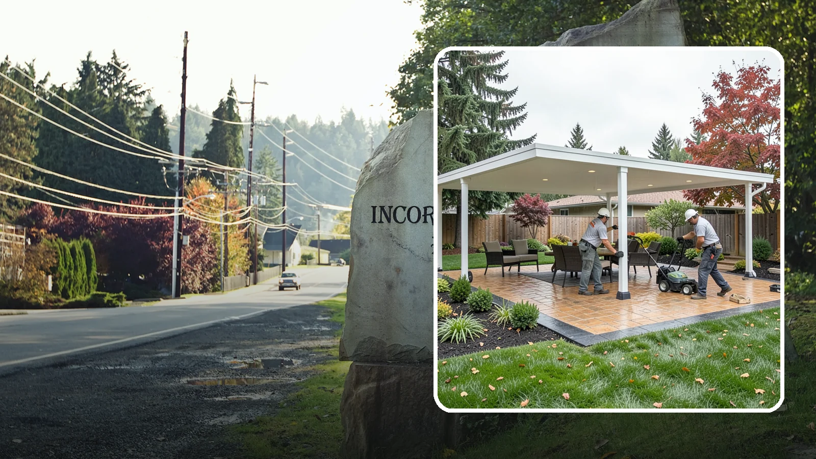 Patio Cover Installation in Wilkeson, Pierce County, WA - Solid and louvered patio covers that make your outdoor space usable rain or shine, year-round.