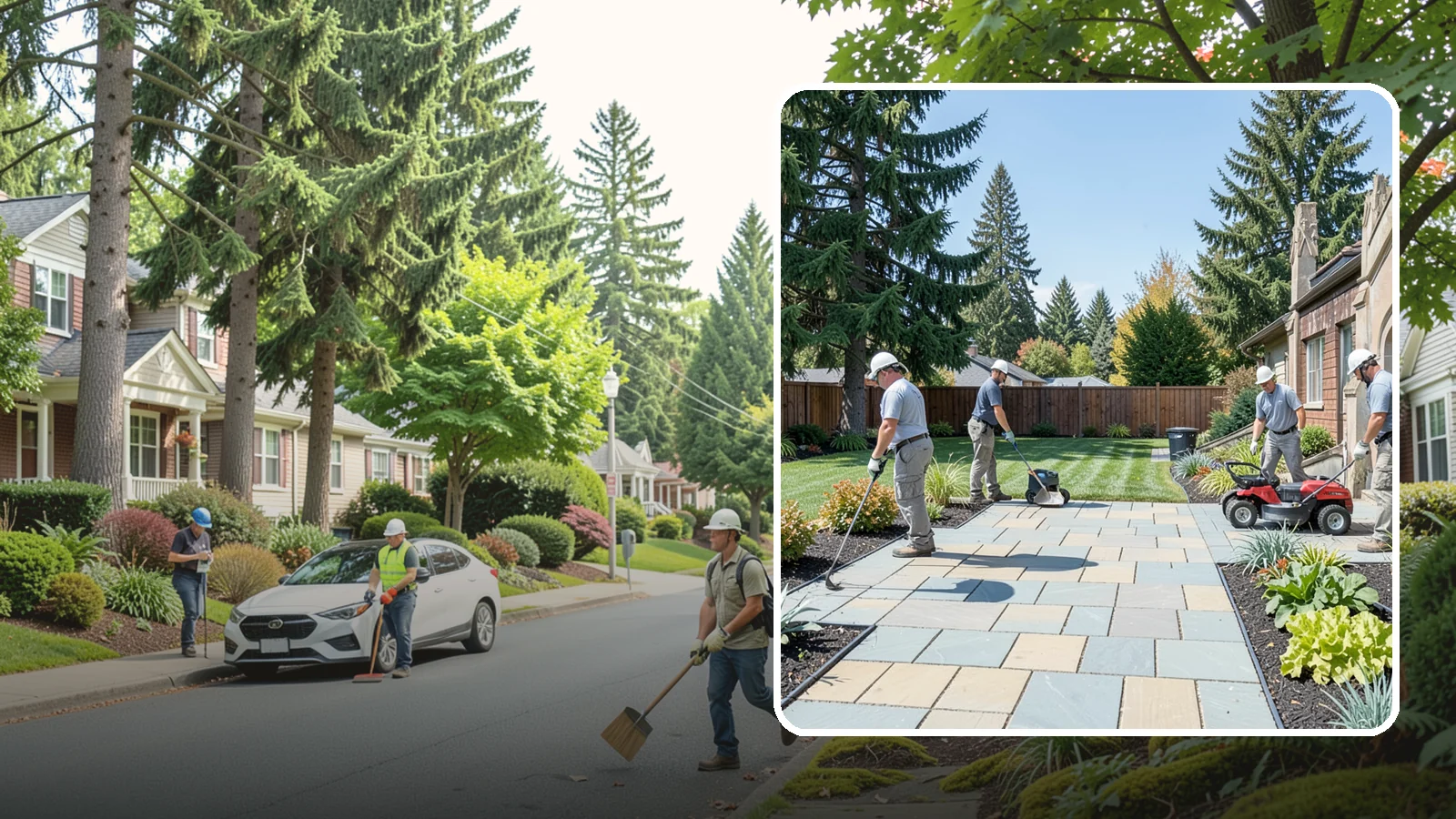 Patio Installation in Beaux Arts Village, King County, WA - Custom paver, stone, and concrete patios built to create durable, beautiful outdoor living space.