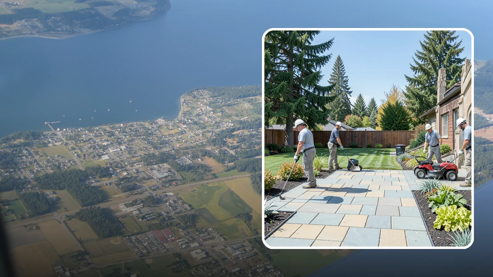 Patio Installation in Coupeville, Island County, WA - Custom paver, stone, and concrete patios built to create durable, beautiful outdoor living space.