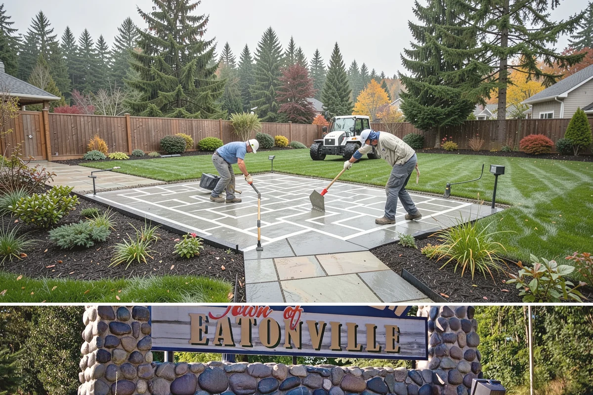 Patio Installation in Eatonville, Pierce County, WA - Best built spring through fall.