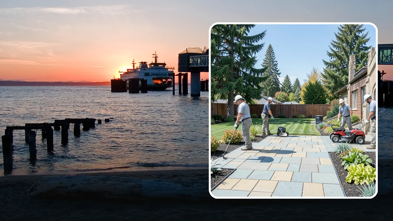 Patio Installation in Edmonds, Snohomish County, WA - Custom paver, stone, and concrete patios built to create durable, beautiful outdoor living space.