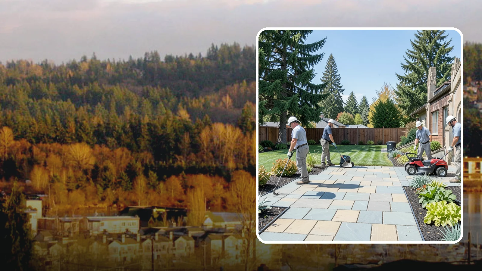 Patio Installation in Kenmore, King County, WA - Custom paver, stone, and concrete patios built to create durable, beautiful outdoor living space.
