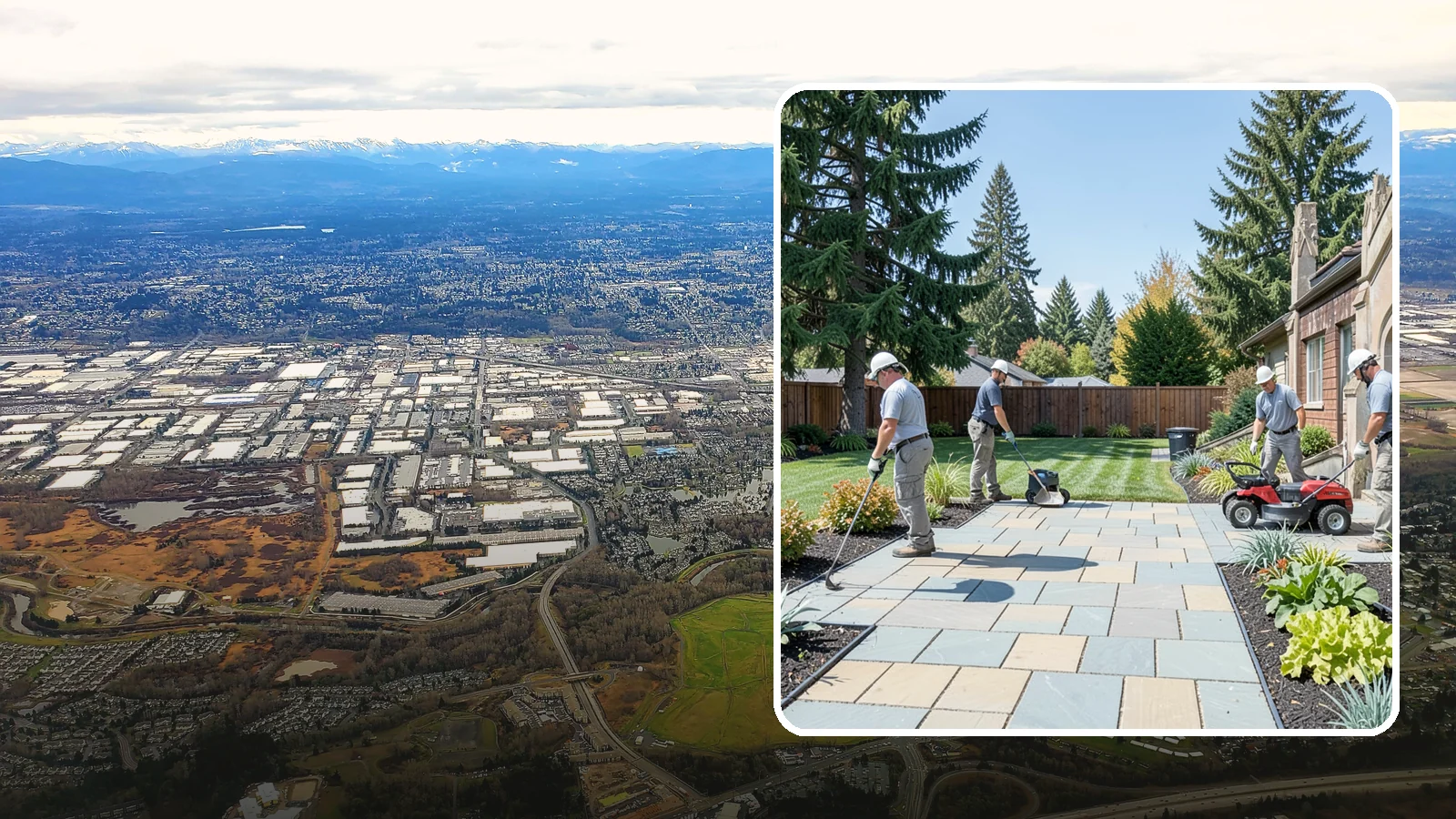Patio Installation in Kent, King County, WA - Custom paver, stone, and concrete patios built to create durable, beautiful outdoor living space.
