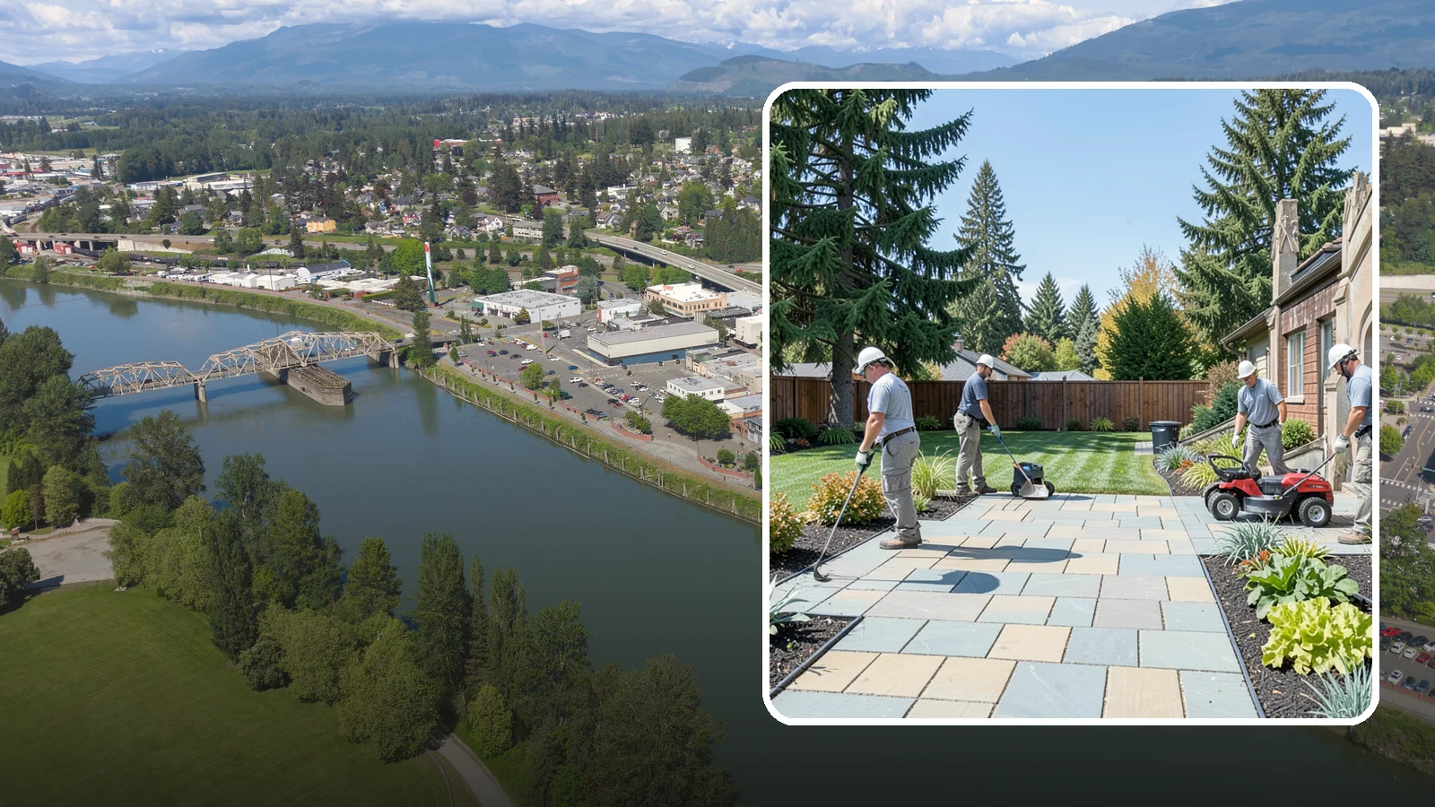 Patio Installation in Mount Vernon, Skagit County, WA - Custom paver, stone, and concrete patios built to create durable, beautiful outdoor living space.