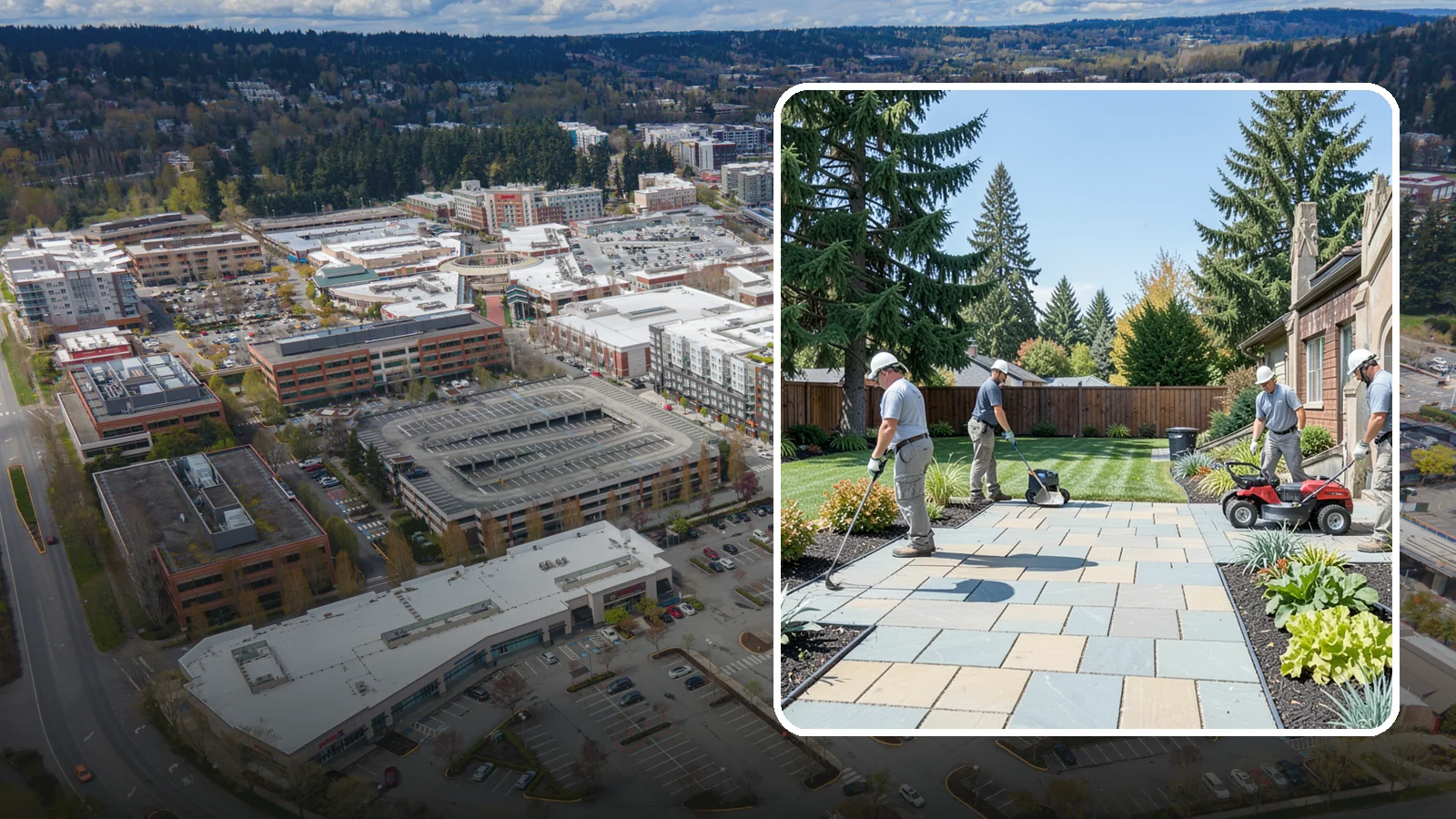 Patio Installation in Redmond, King County, WA - Custom paver, stone, and concrete patios built to create durable, beautiful outdoor living space.
