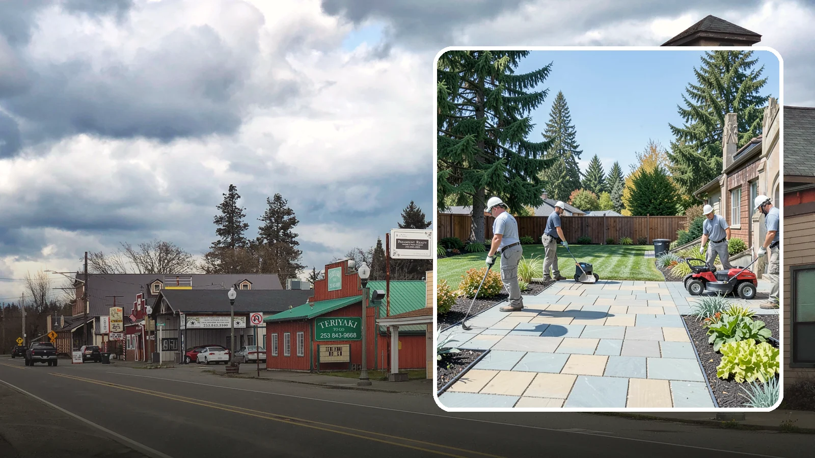 Patio Installation in Roy, Pierce County, WA - Custom paver, stone, and concrete patios built to create durable, beautiful outdoor living space.