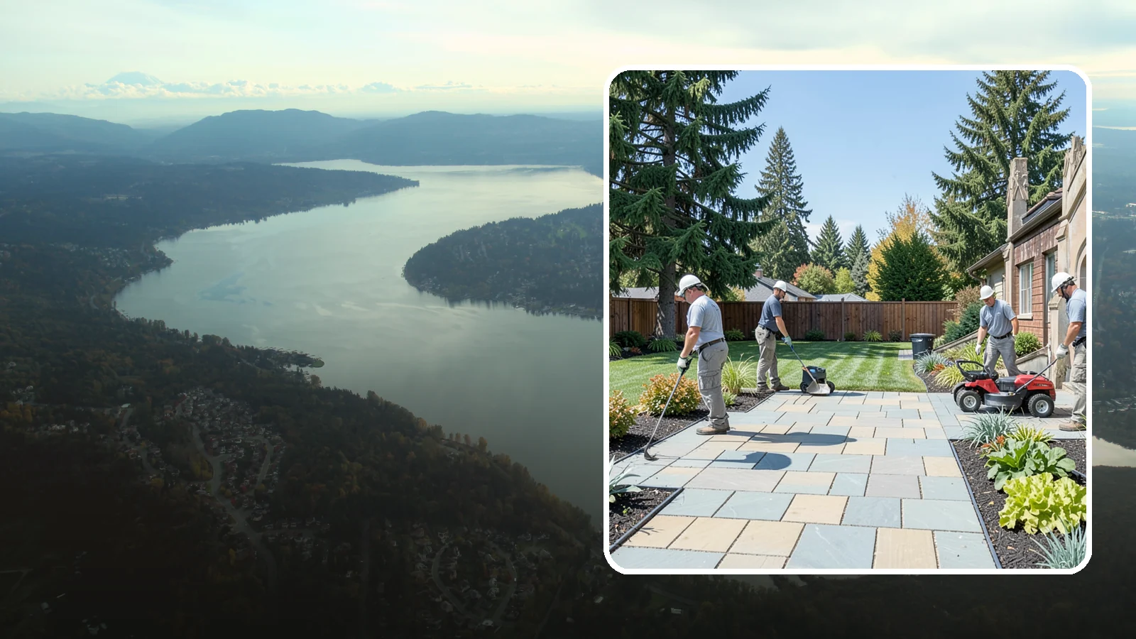 Patio Installation in Sammamish, King County, WA - Custom paver, stone, and concrete patios built to create durable, beautiful outdoor living space.