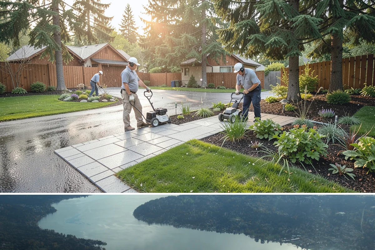 Patio Installation in Sammamish, King County, WA - Best built spring through fall.