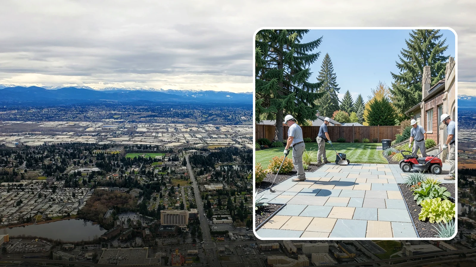 Patio Installation in SeaTac, King County, WA - Custom paver, stone, and concrete patios built to create durable, beautiful outdoor living space.