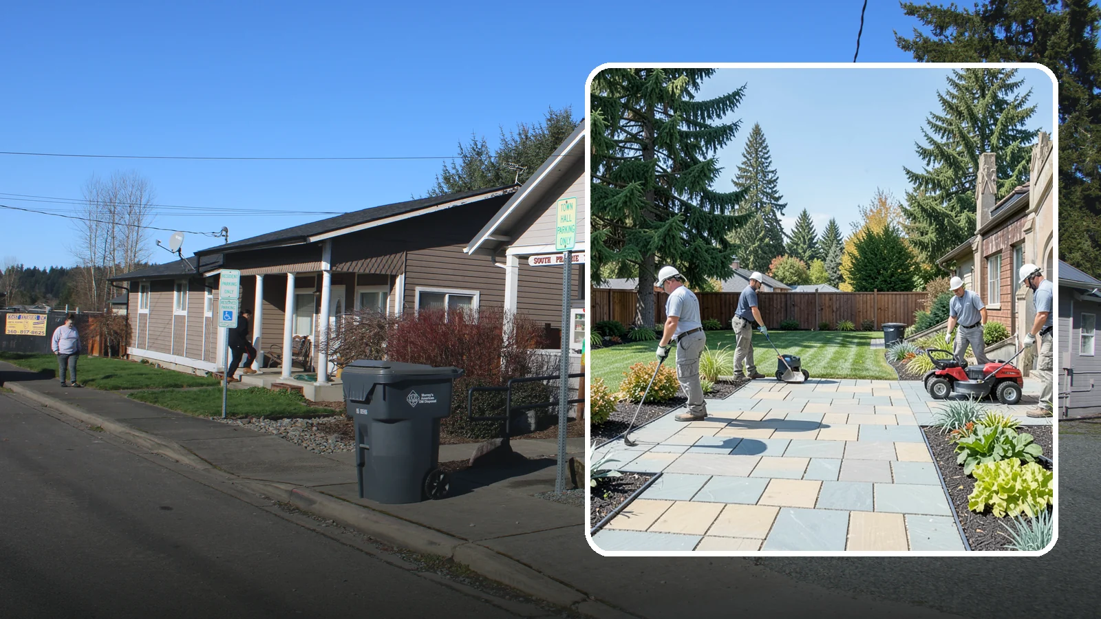 Patio Installation in South Prairie, Pierce County, WA - Custom paver, stone, and concrete patios built to create durable, beautiful outdoor living space.