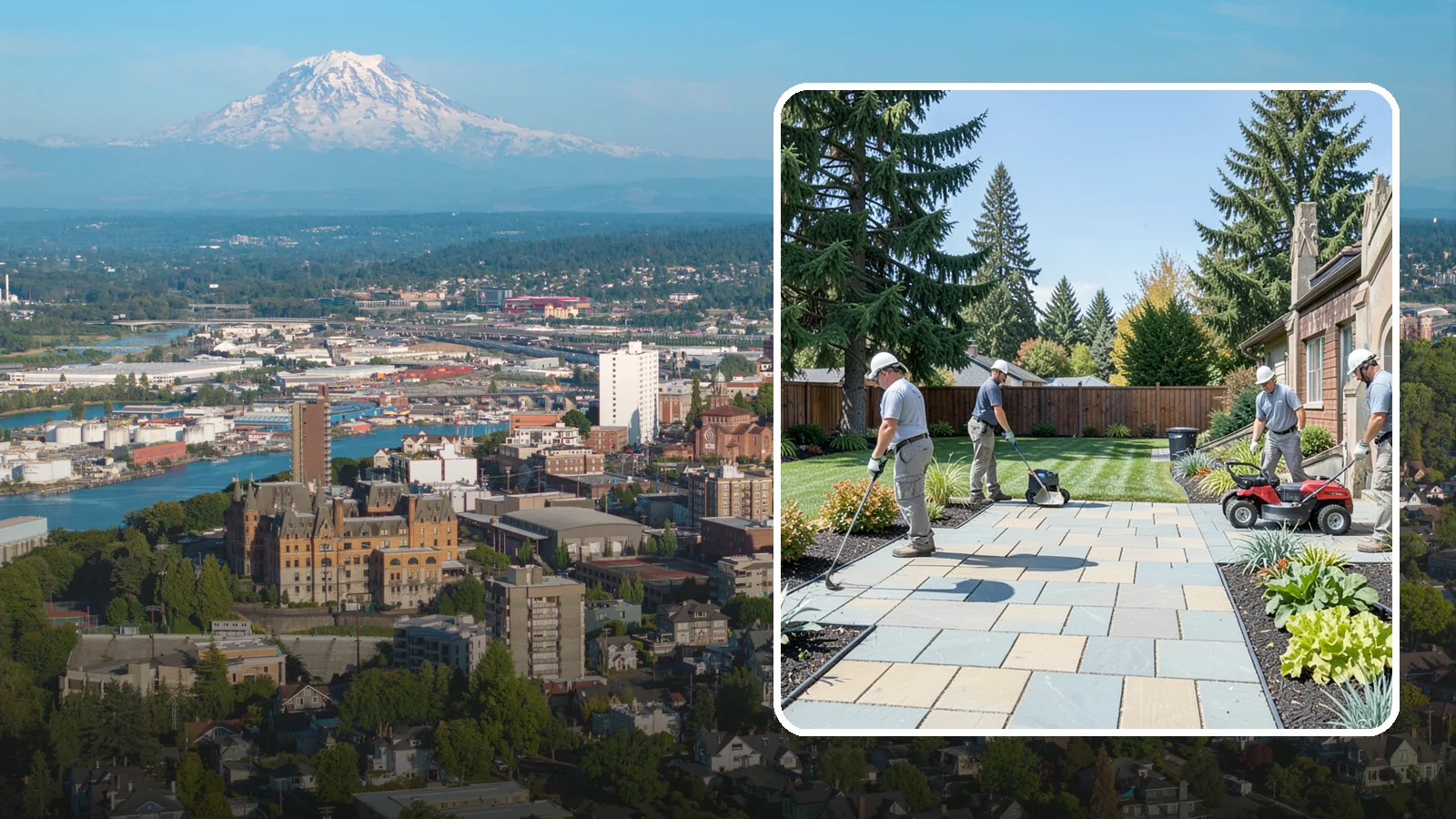 Patio Installation in Tacoma, Pierce County, WA - Custom paver, stone, and concrete patios built to create durable, beautiful outdoor living space.