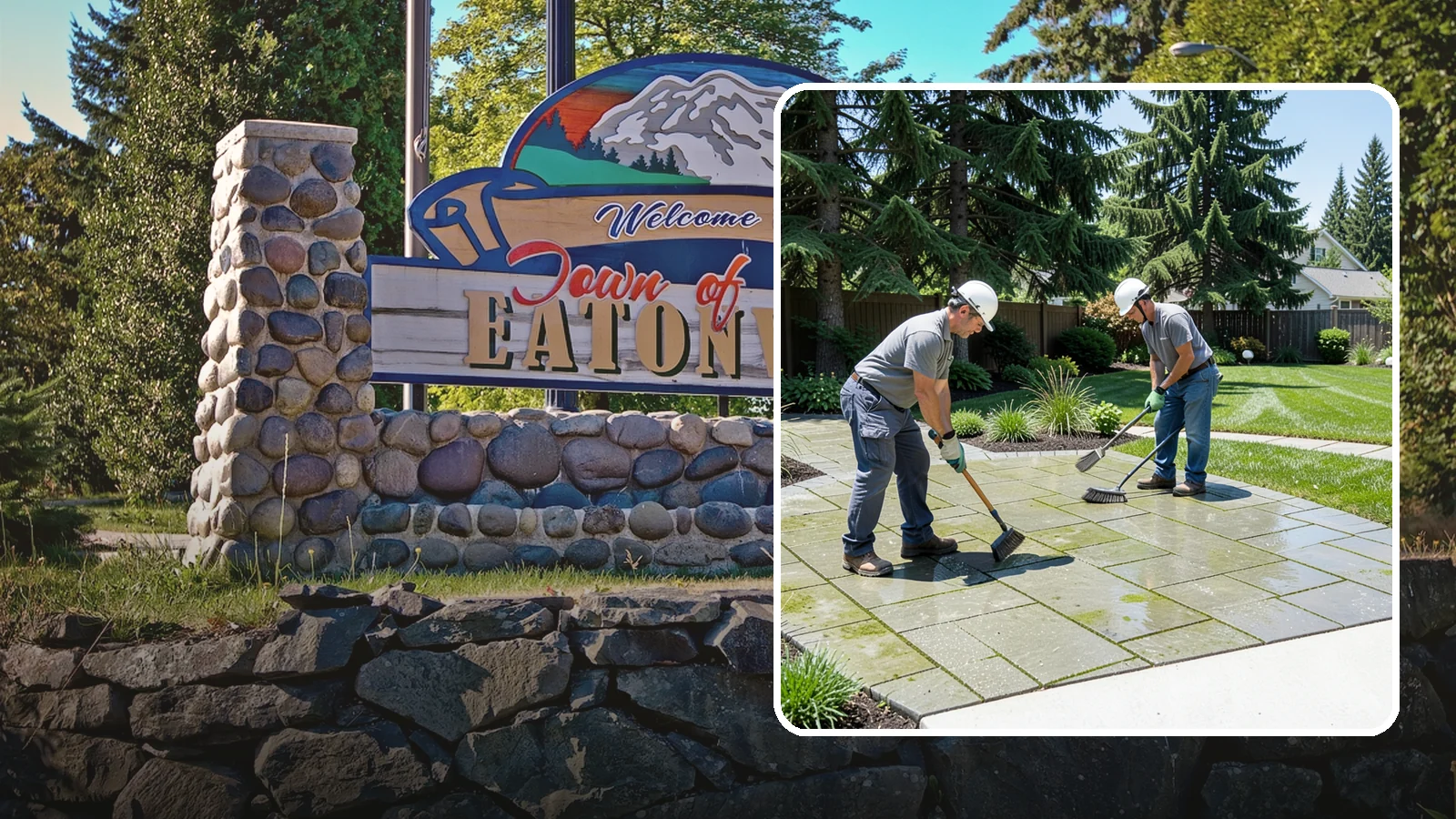 Paver Cleaning in Eatonville, Pierce County, WA - We deep-clean and re-sand paver surfaces to remove the moss, algae, and grime that thrive in Northwest damp.