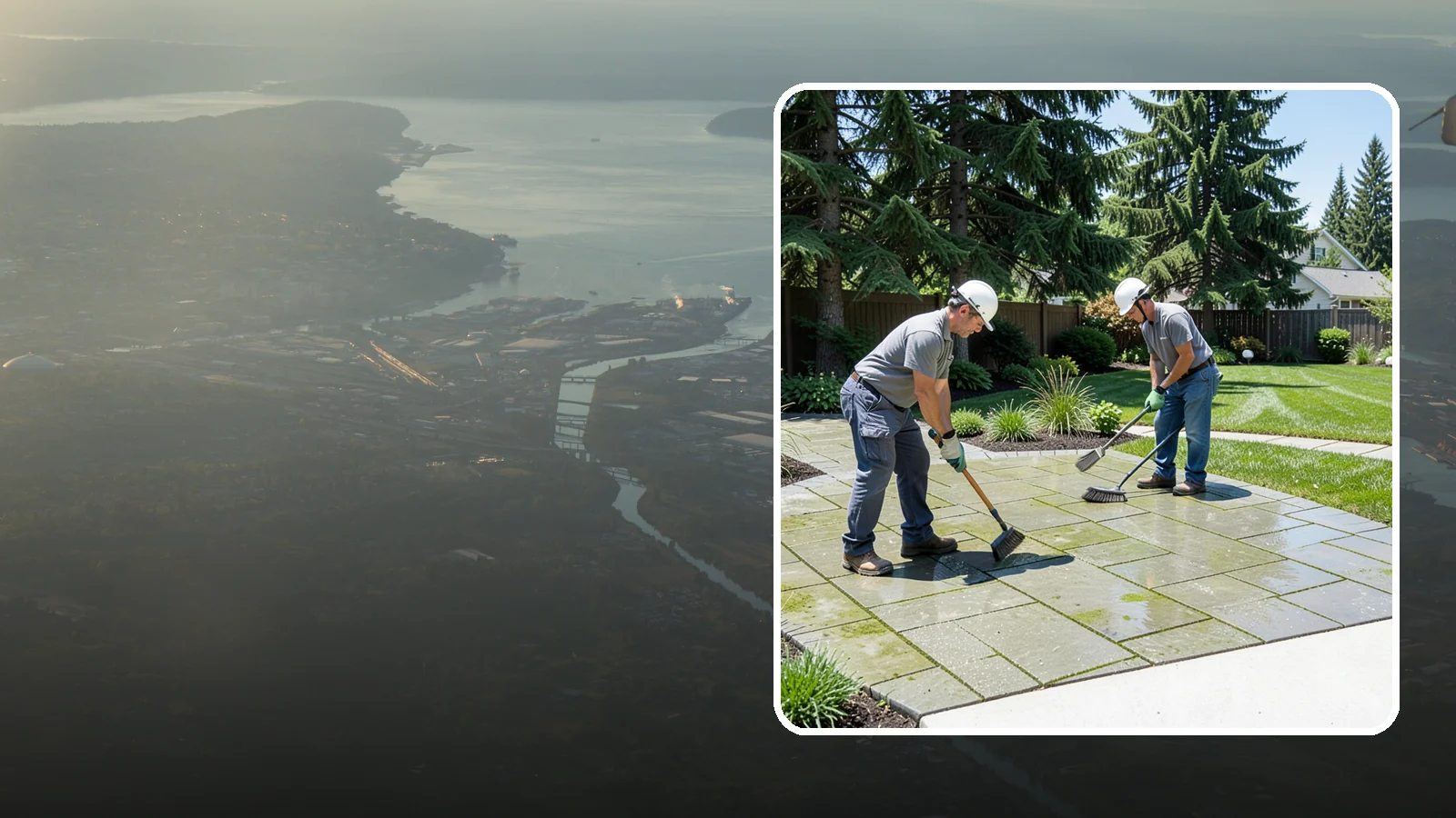 Paver Cleaning in Fife, Pierce County, WA - We deep-clean and re-sand paver surfaces to remove the moss, algae, and grime that thrive in Northwest damp.
