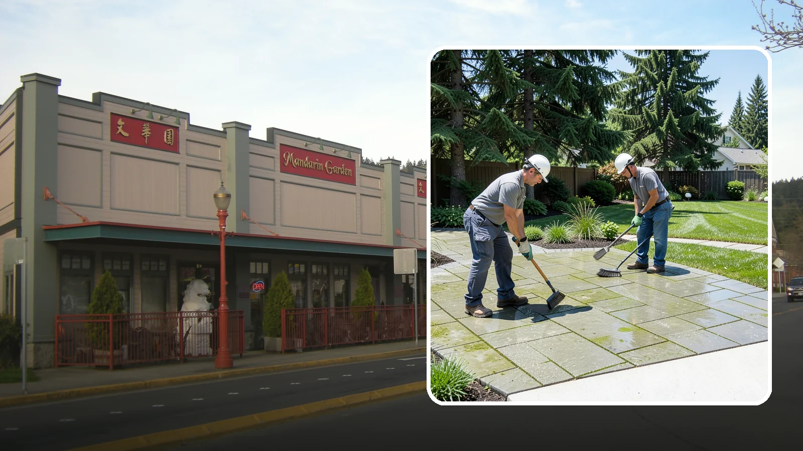 Paver Cleaning in Issaquah, King County, WA - We deep-clean and re-sand paver surfaces to remove the moss, algae, and grime that thrive in Northwest damp.