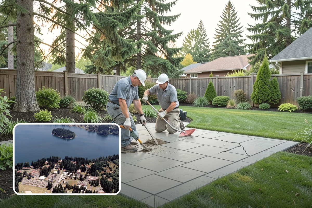 Paver Cleaning in Lakewood, Pierce County, WA - Removes slippery moss, algae, and mildew for safer footing