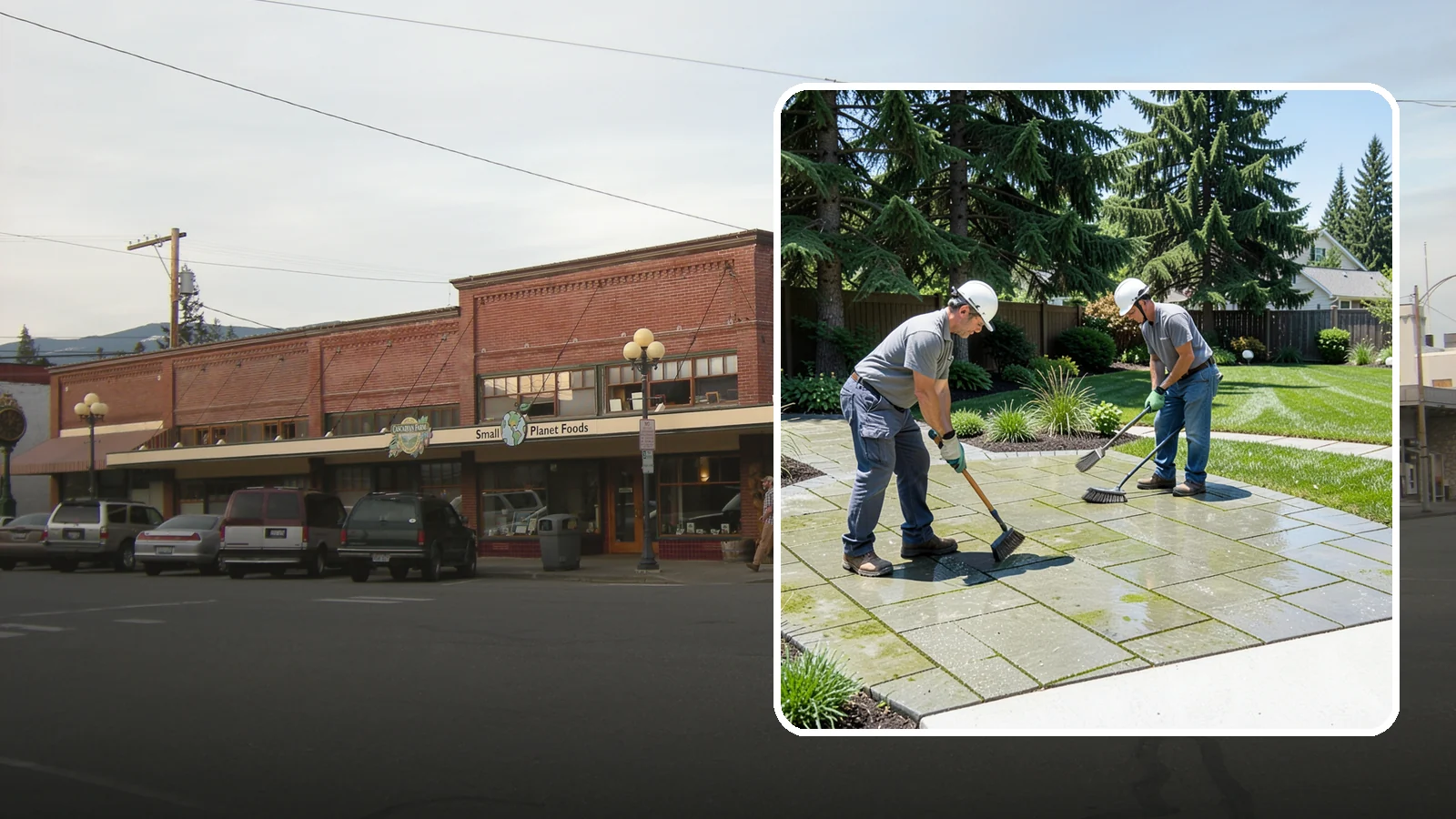 Paver Cleaning in Sedro-Woolley, Skagit County, WA - We deep-clean and re-sand paver surfaces to remove the moss, algae, and grime that thrive in Northwest damp.