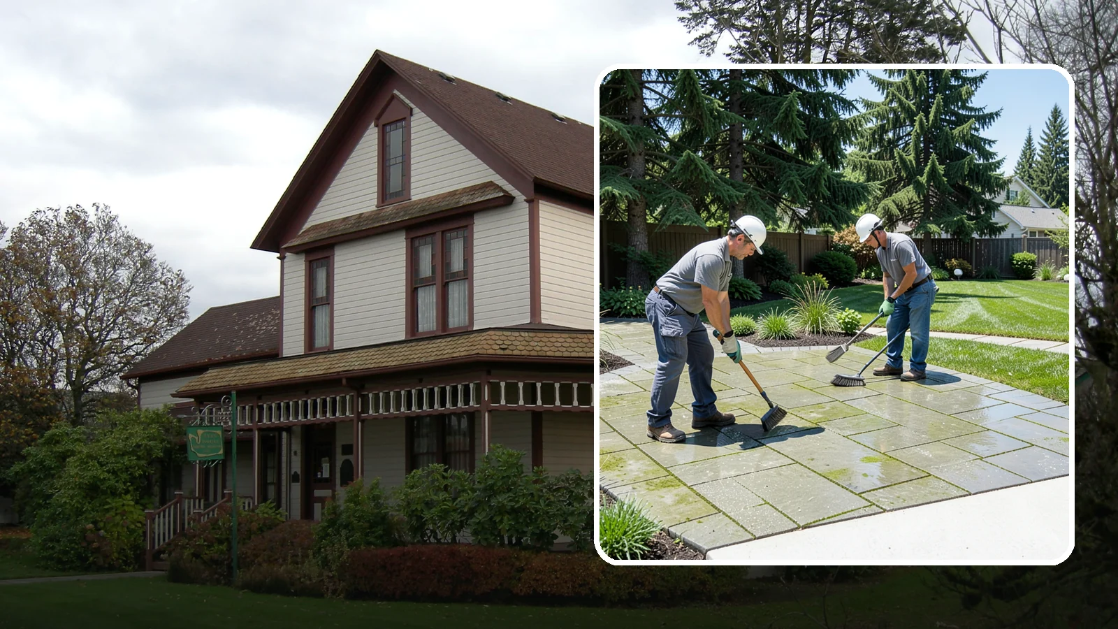 Paver Cleaning in Sumner, Pierce County, WA - We deep-clean and re-sand paver surfaces to remove the moss, algae, and grime that thrive in Northwest damp.