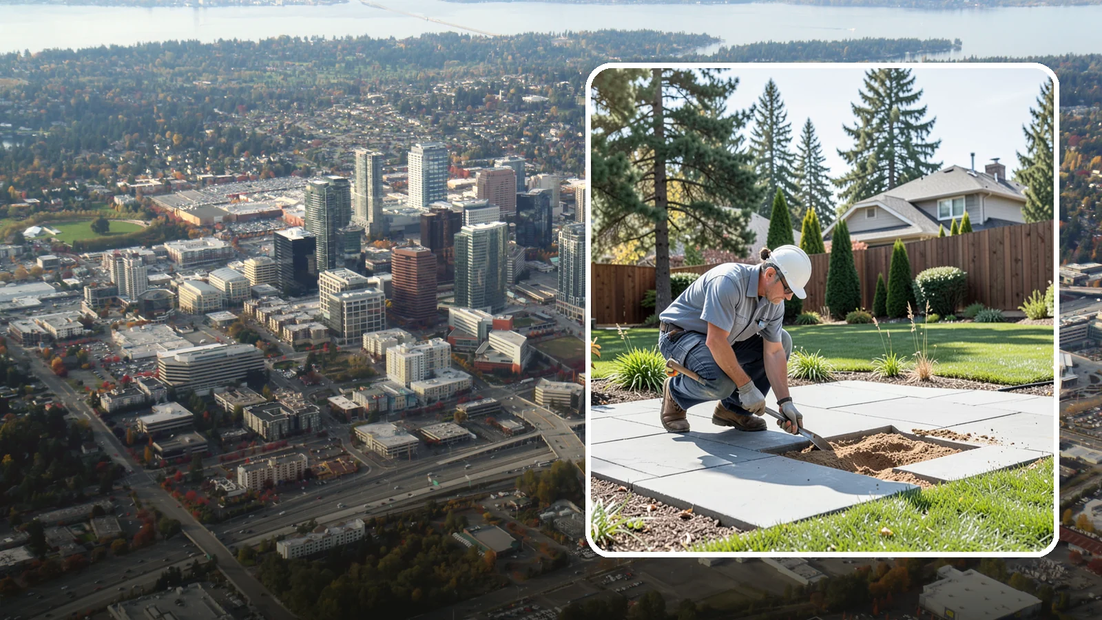 Paver Repair & Releveling in Bellevue, King County, WA - Repair of sunken, shifted, or damaged pavers to restore a smooth, level, safe surface.