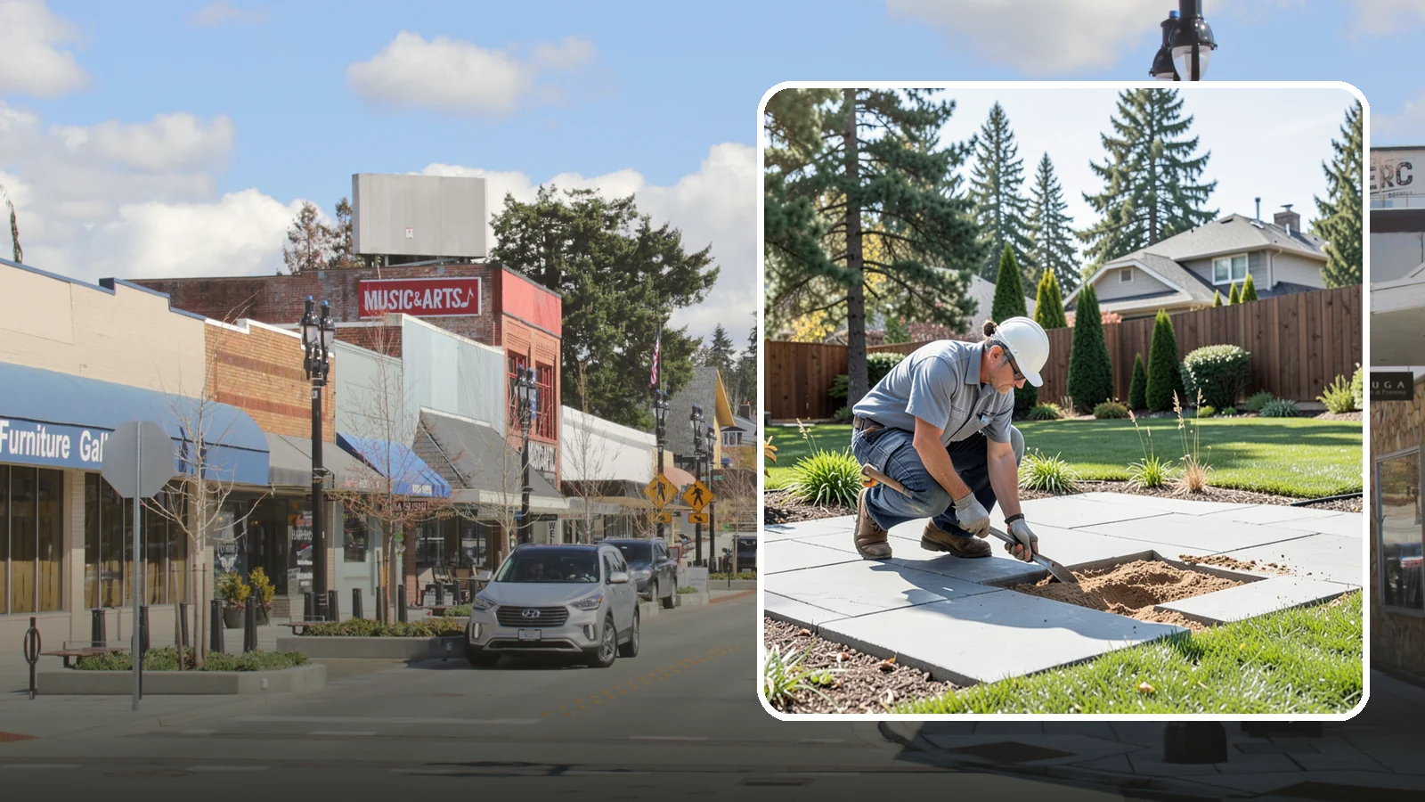Paver Repair & Releveling in Bothell, King County, WA - Repair of sunken, shifted, or damaged pavers to restore a smooth, level, safe surface.