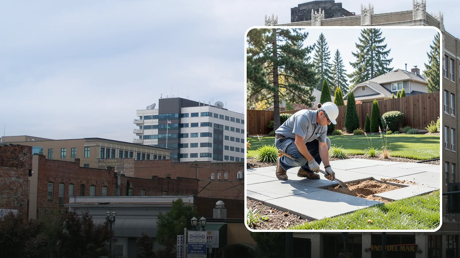 Paver Repair & Releveling in Everett, Snohomish County, WA - Repair of sunken, shifted, or damaged pavers to restore a smooth, level, safe surface.