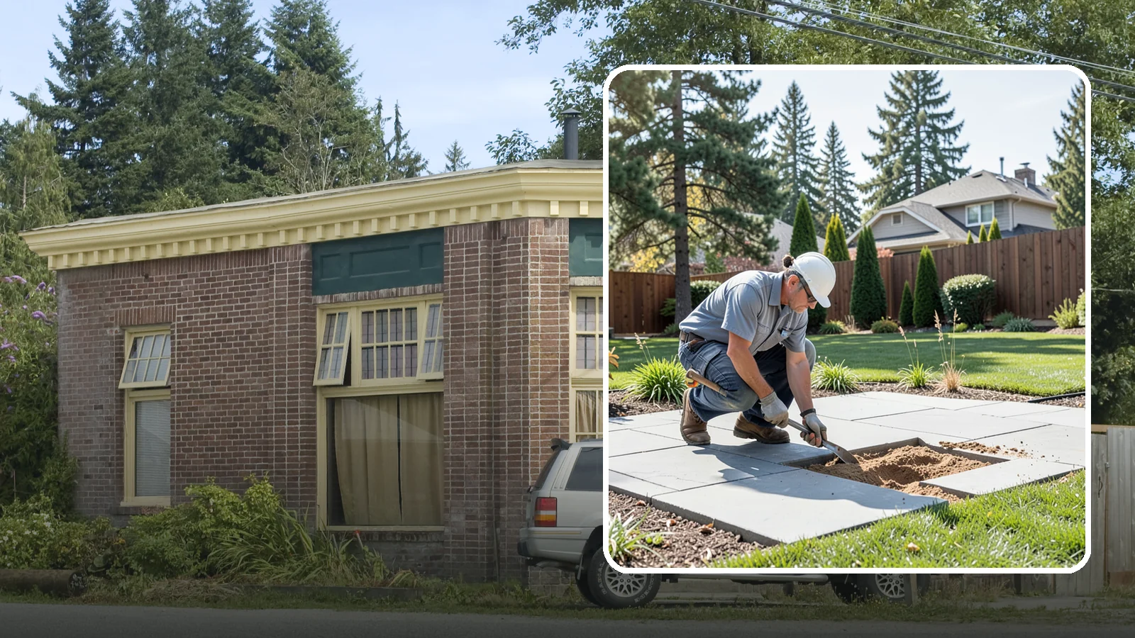 Paver Repair & Releveling in Hamilton, Skagit County, WA - Repair of sunken, shifted, or damaged pavers to restore a smooth, level, safe surface.