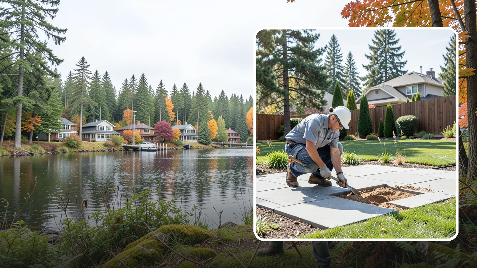 Paver Repair & Releveling in La Conner, Skagit County, WA - Repair of sunken, shifted, or damaged pavers to restore a smooth, level, safe surface.